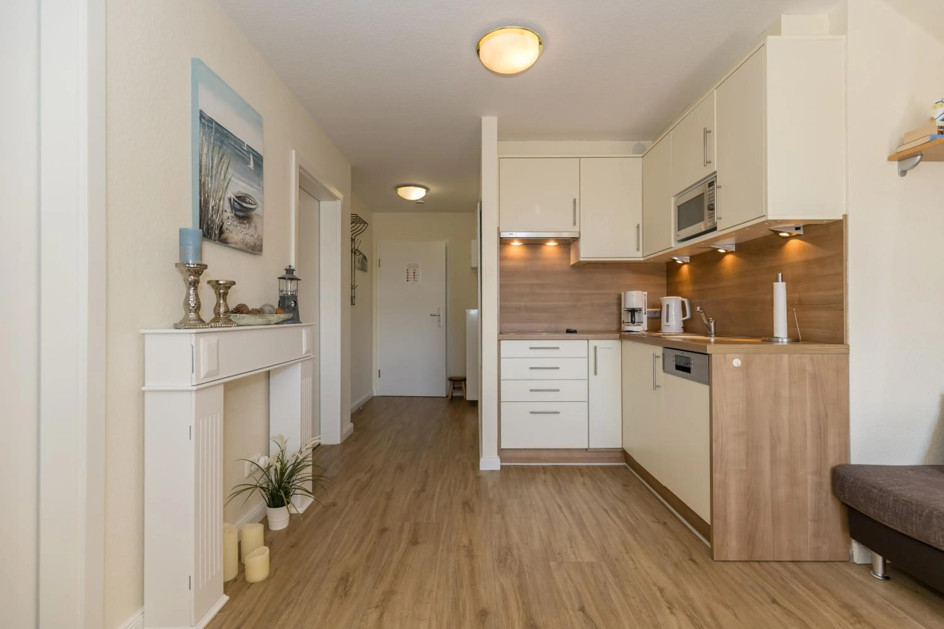 Kitchen or kitchenette in Strandschlösschen