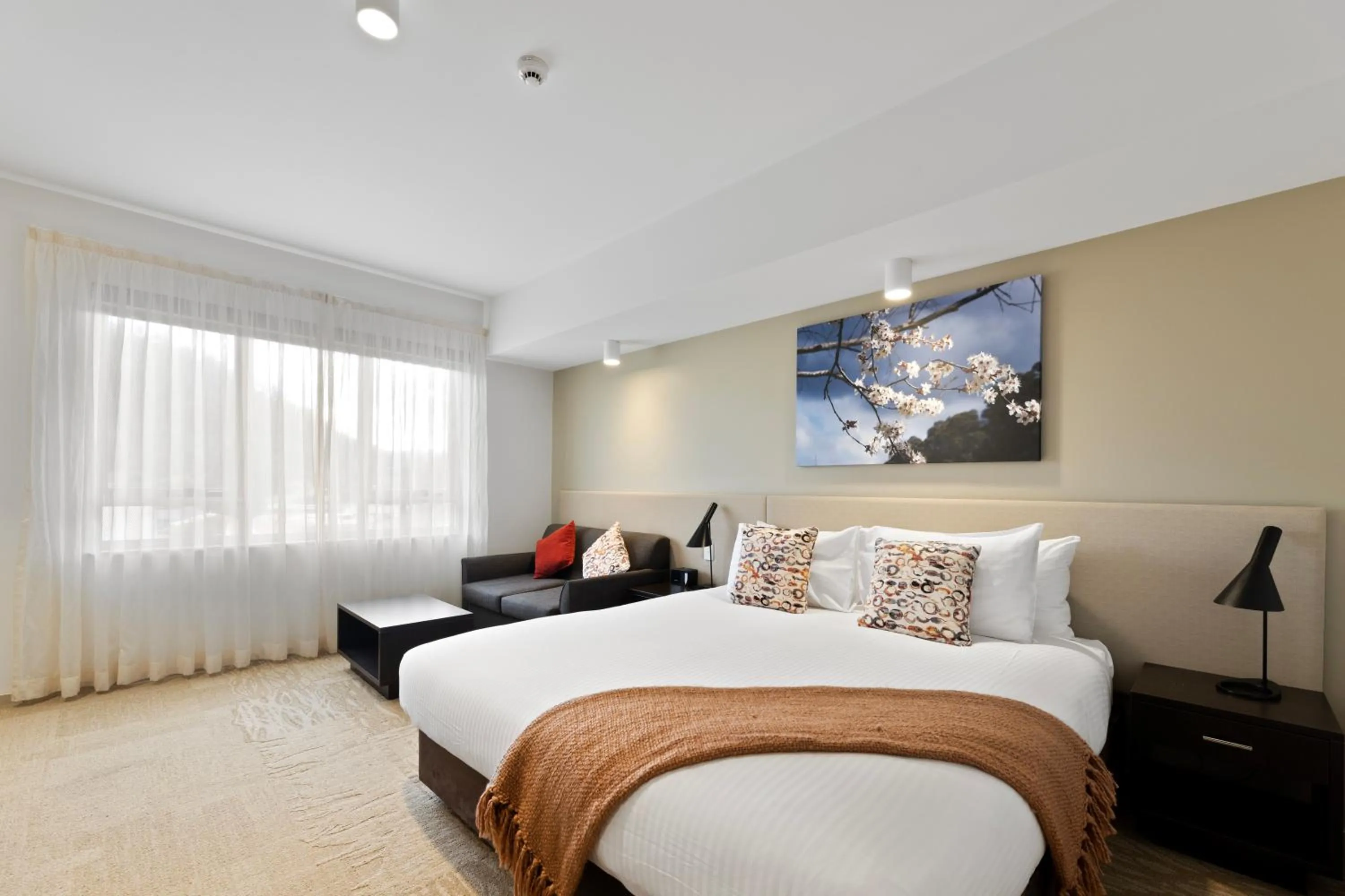 Bed in Lithgow Workies Club Motel