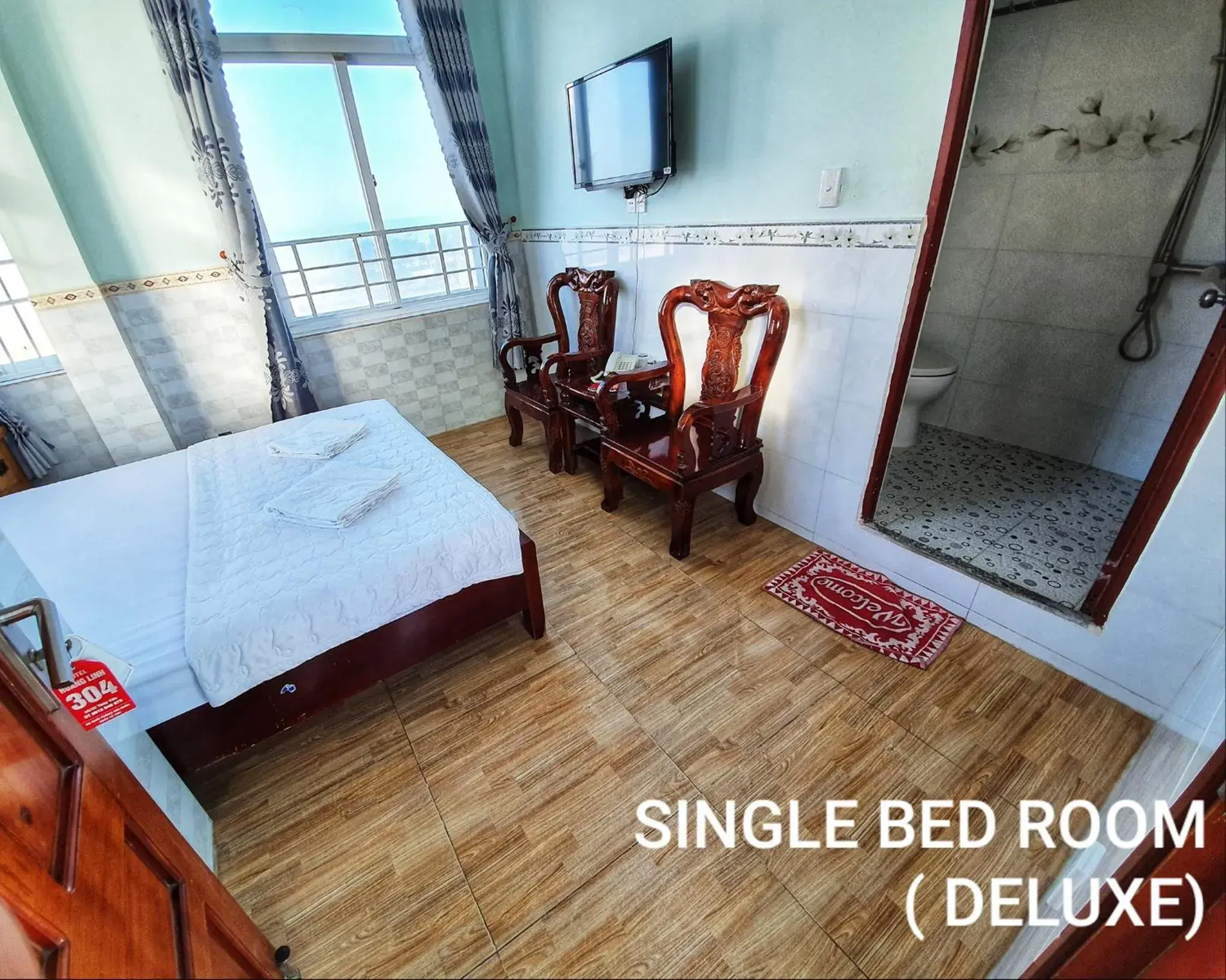 Bed in Hoang Linh Hotel Bed in Hoang Linh Hotel