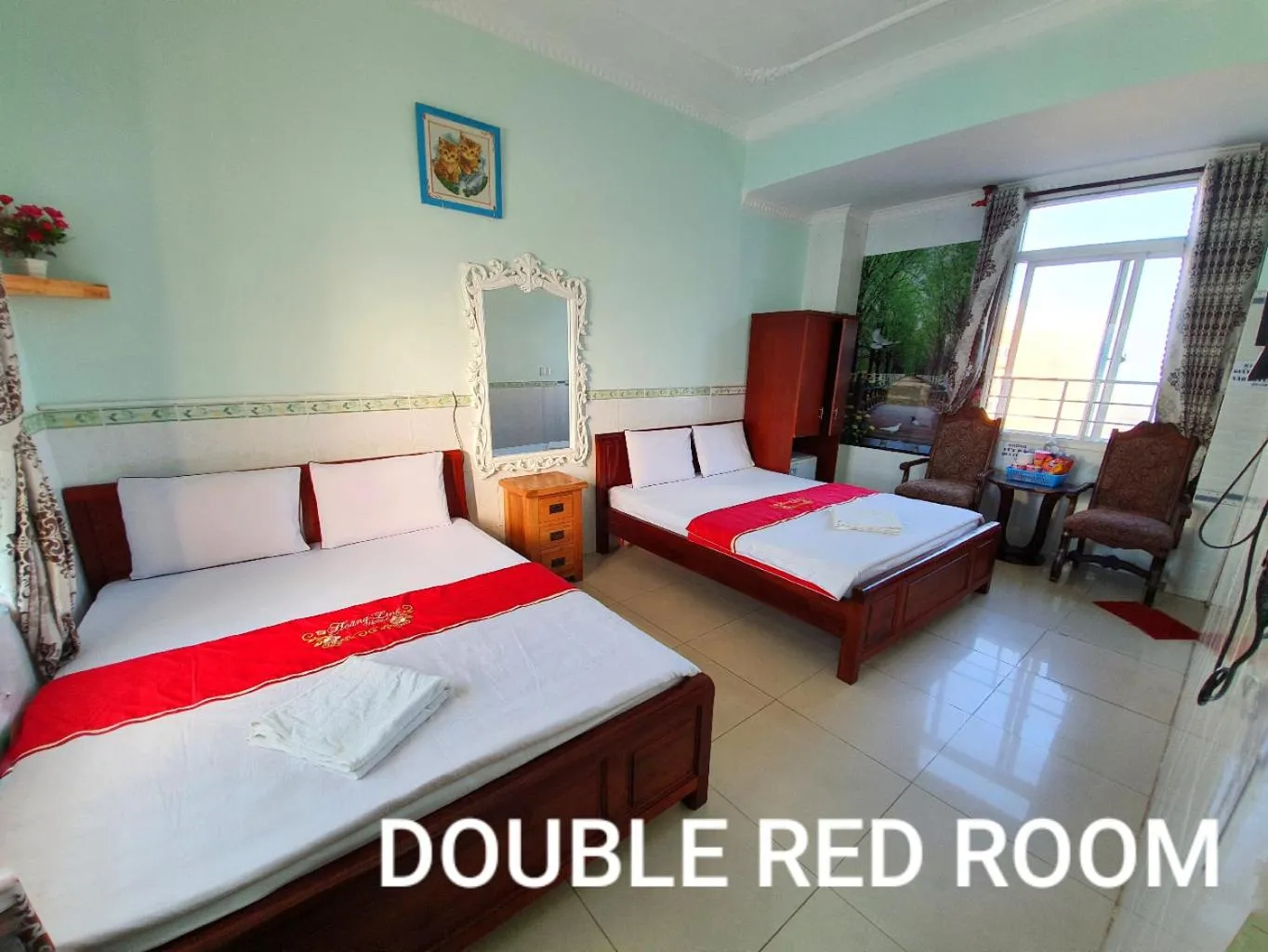 Bed in Hoang Linh Hotel