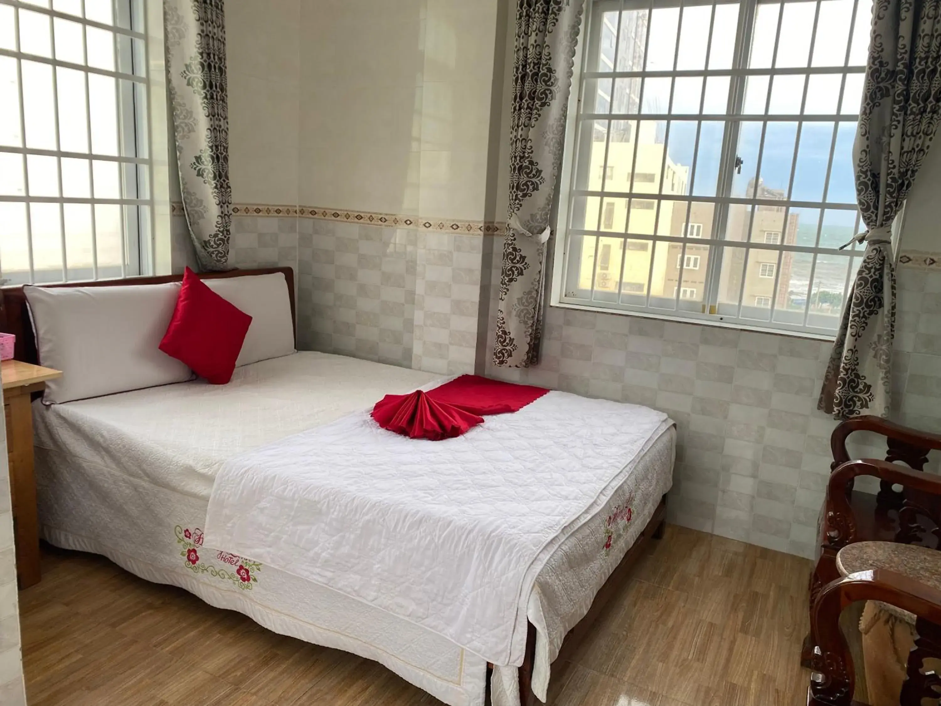 Bed in Hoang Linh Hotel Bed in Hoang Linh Hotel