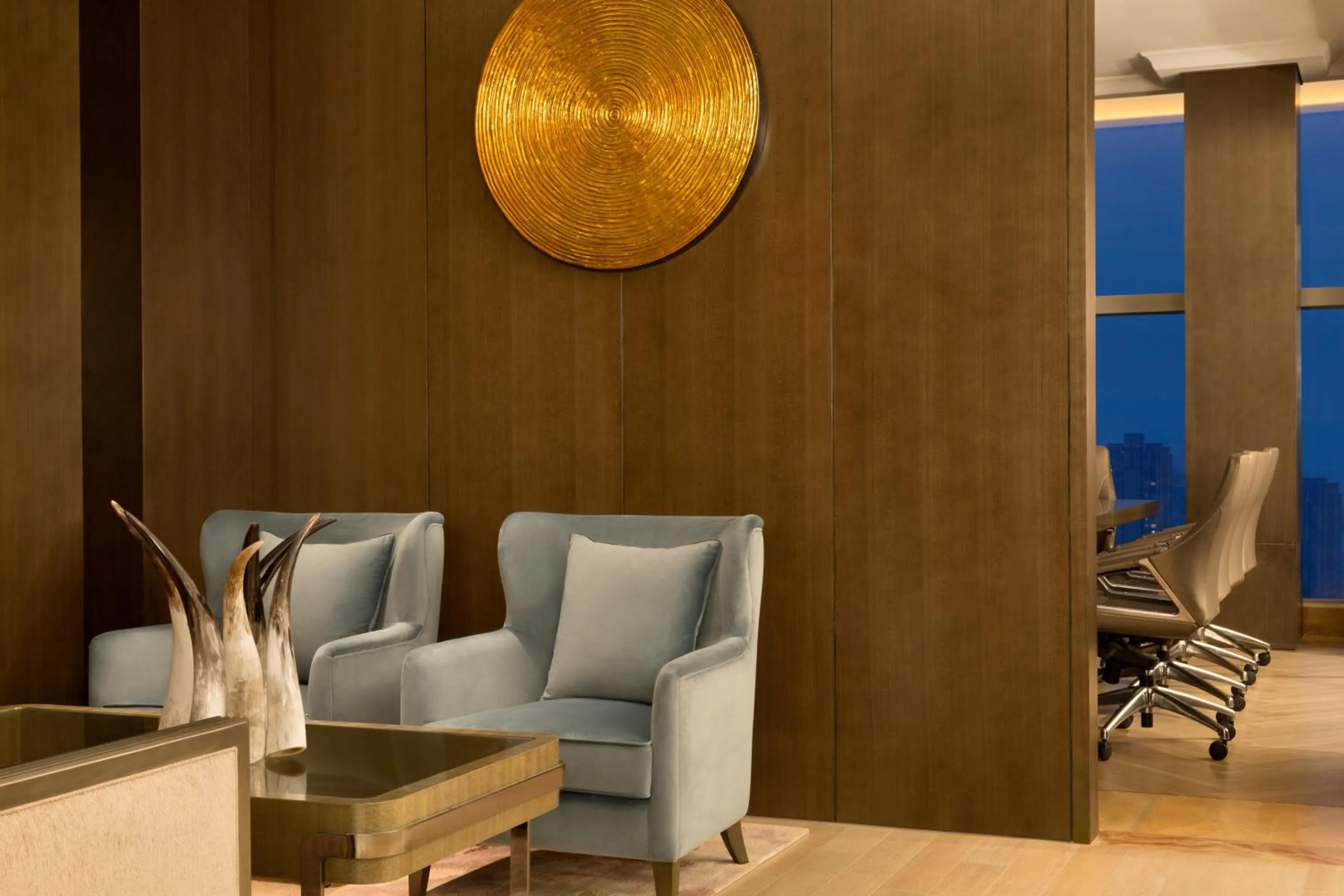 Seating area in Kempinski Hotel Fuzhou