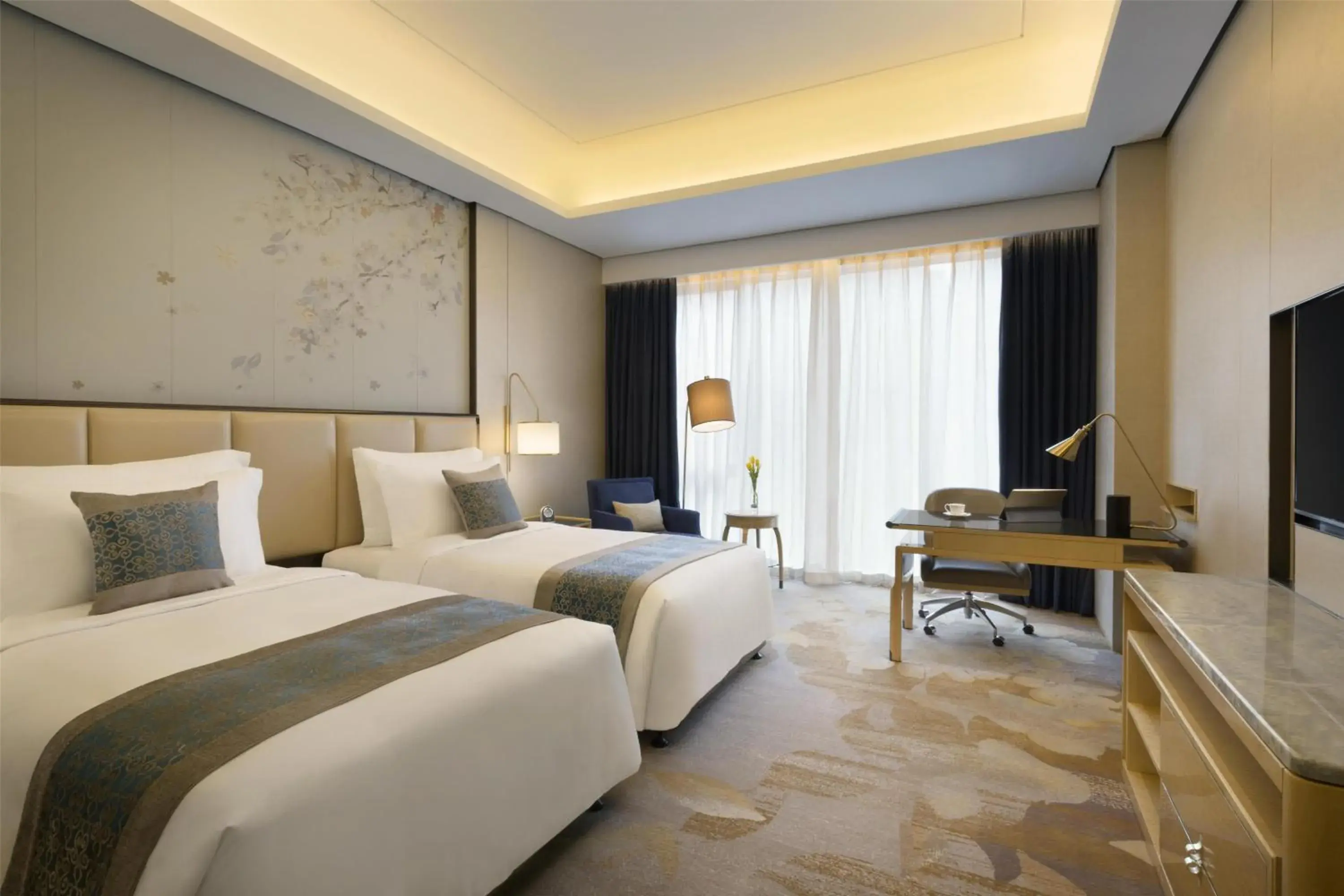 Deluxe Twin Room City View in Kempinski Hotel Fuzhou Deluxe Twin Room City View in Kempinski Hotel Fuzhou