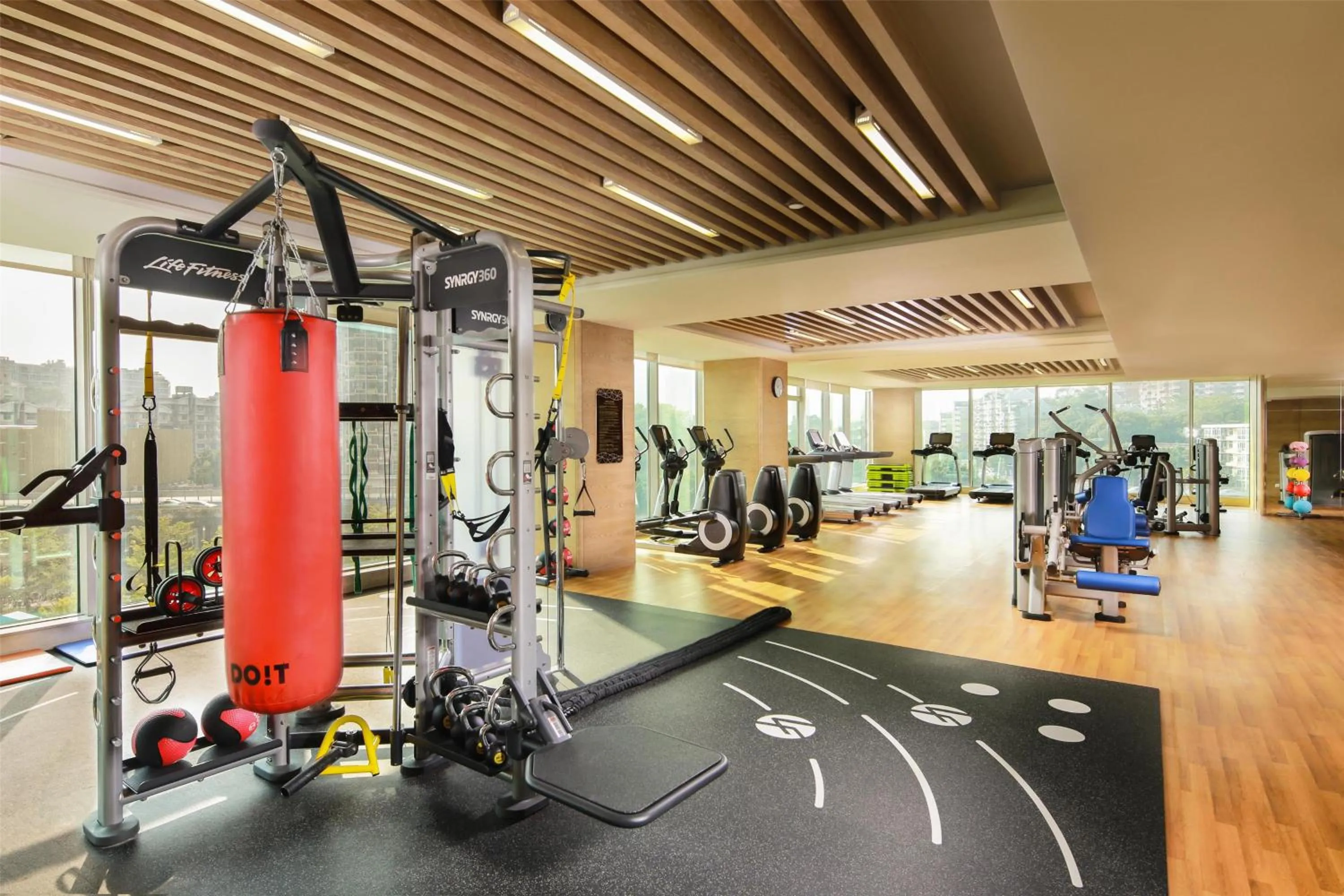 Fitness centre/facilities in Kempinski Hotel Fuzhou
