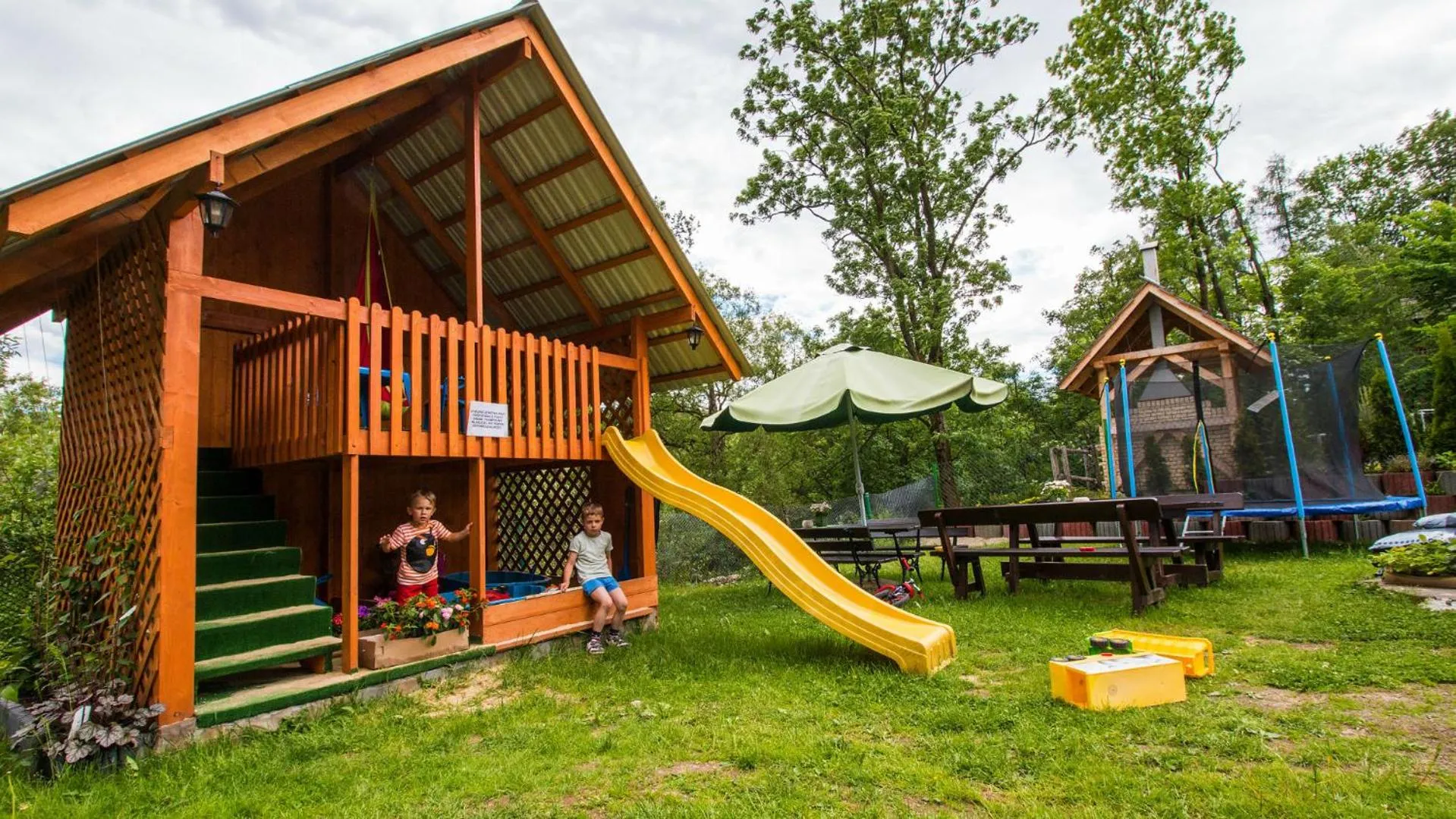 Children play ground in Willa Trebunia