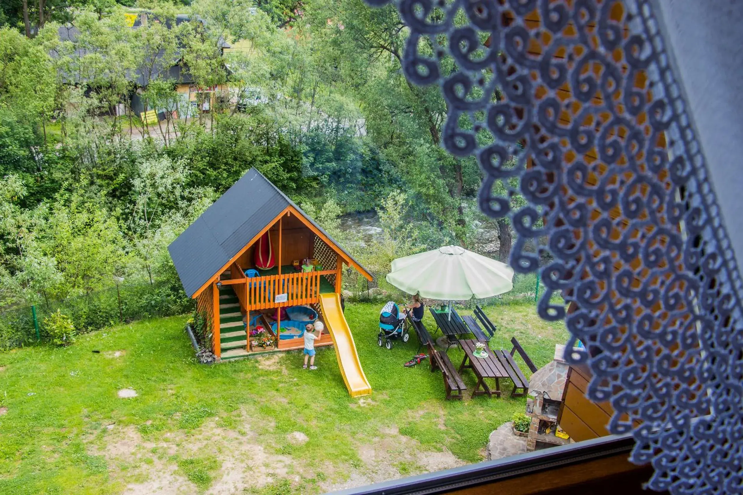 Garden view in Willa Trebunia Garden view in Willa Trebunia