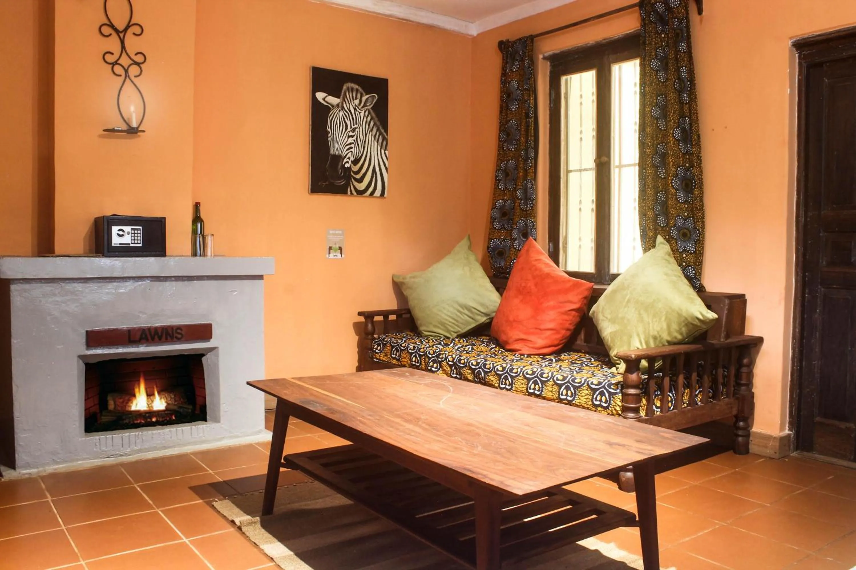 Seating area in Lawns Hotel