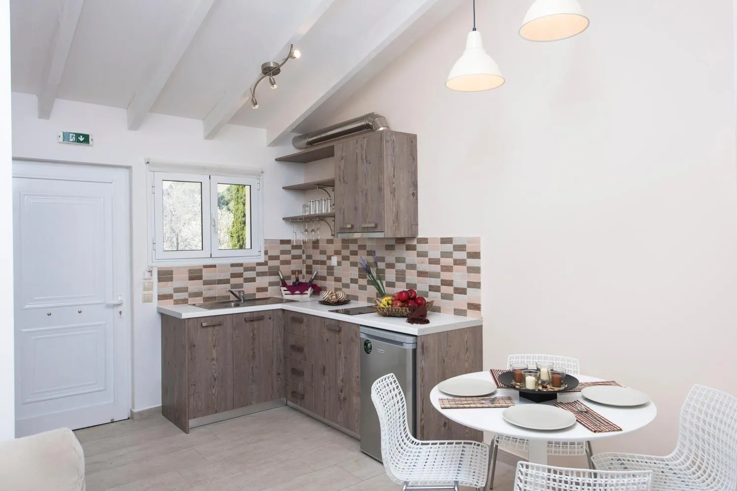 Kitchen or kitchenette in Onar Corfu Aparts & Studios