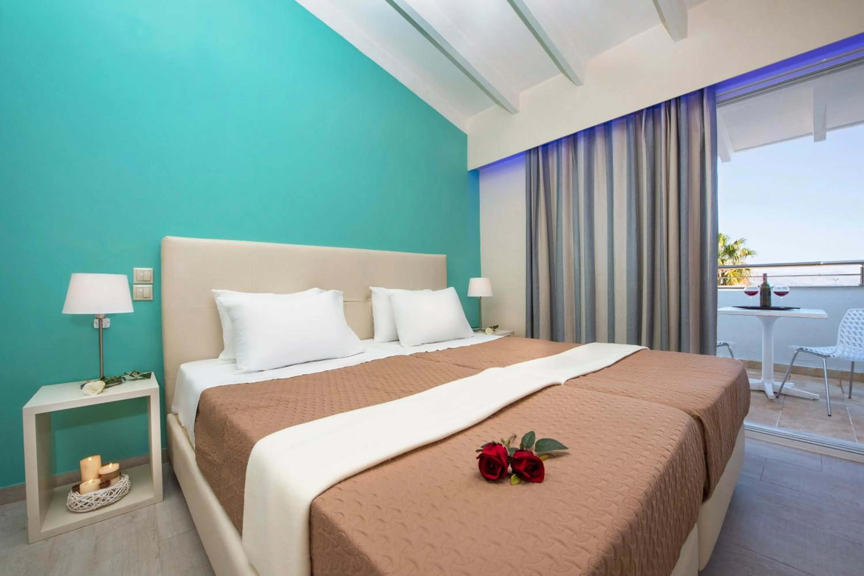 Bedroom, Bed in Onar Corfu Aparts & Studios