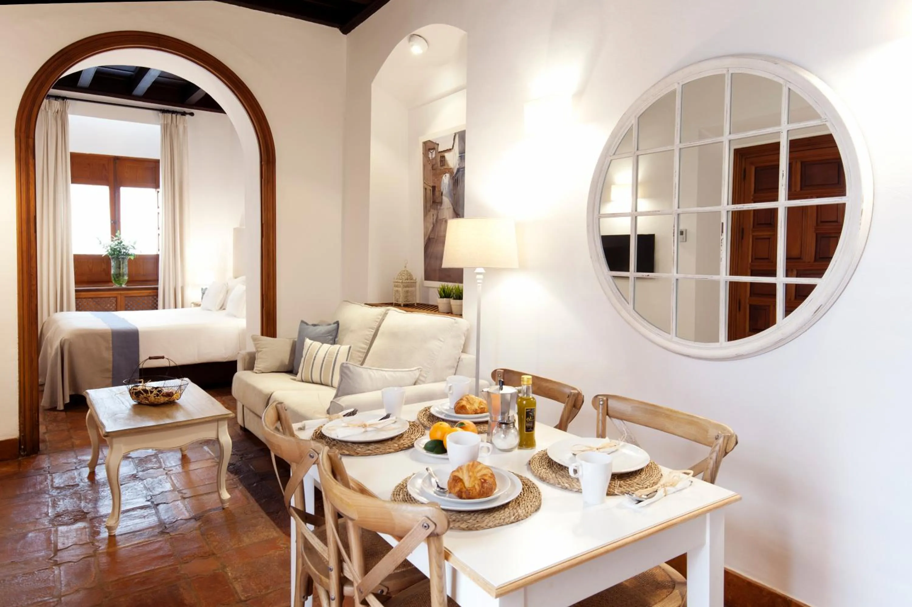 Kitchen or kitchenette in Apartamentos Casa del Aceite