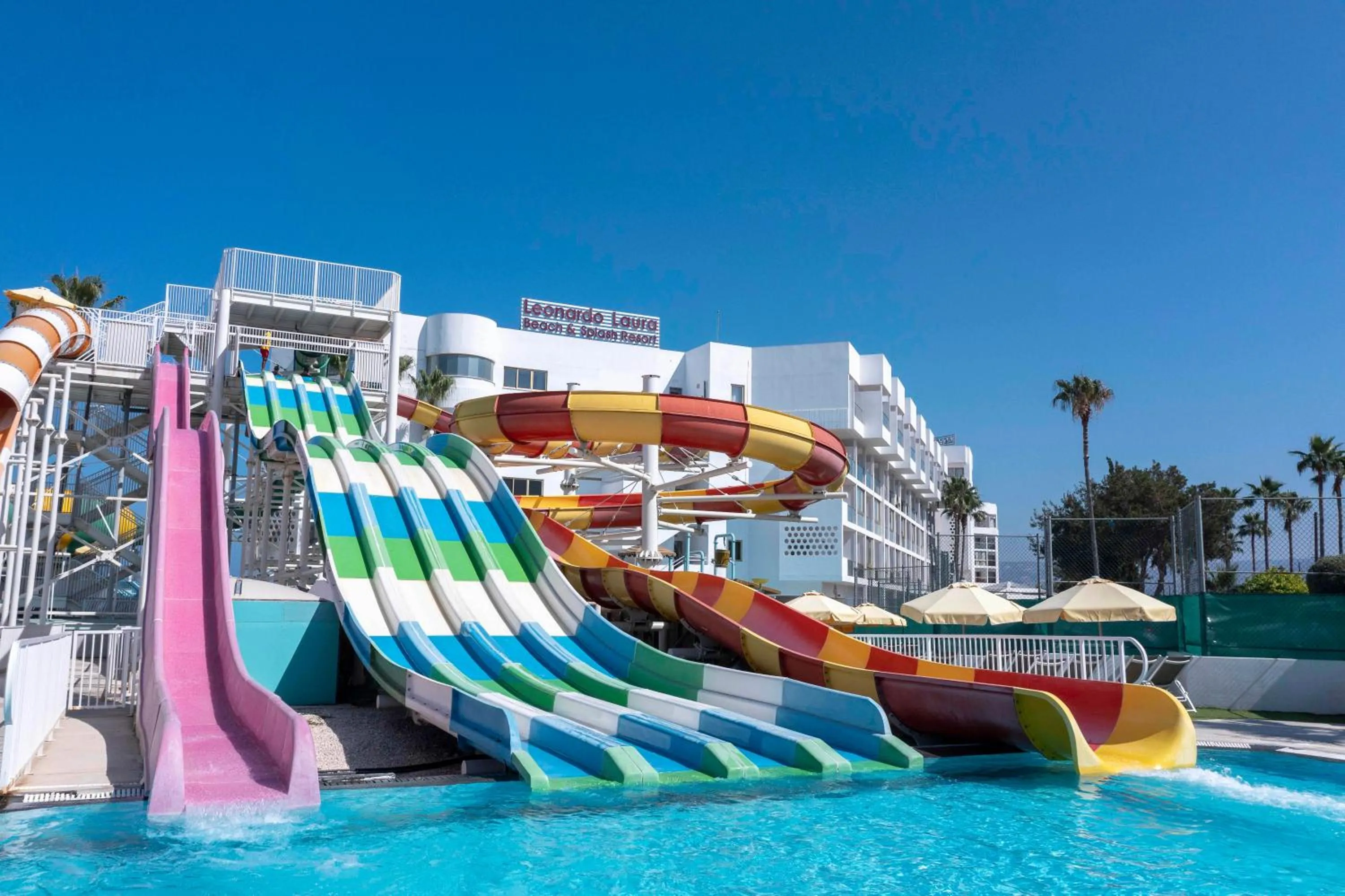 Aqua park in Leonardo Laura Beach & Splash Resort