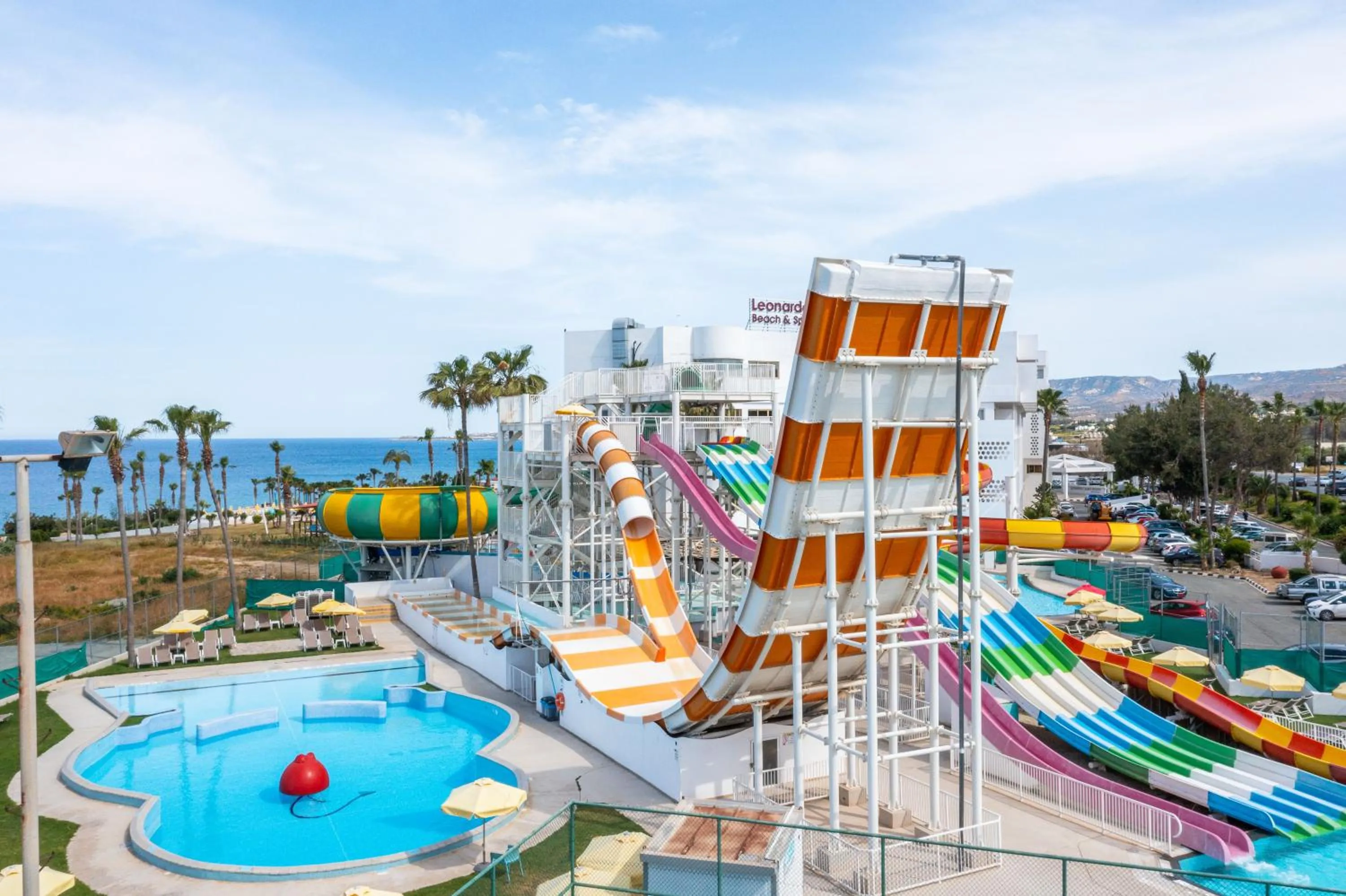 Aqua park in Leonardo Laura Beach & Splash Resort