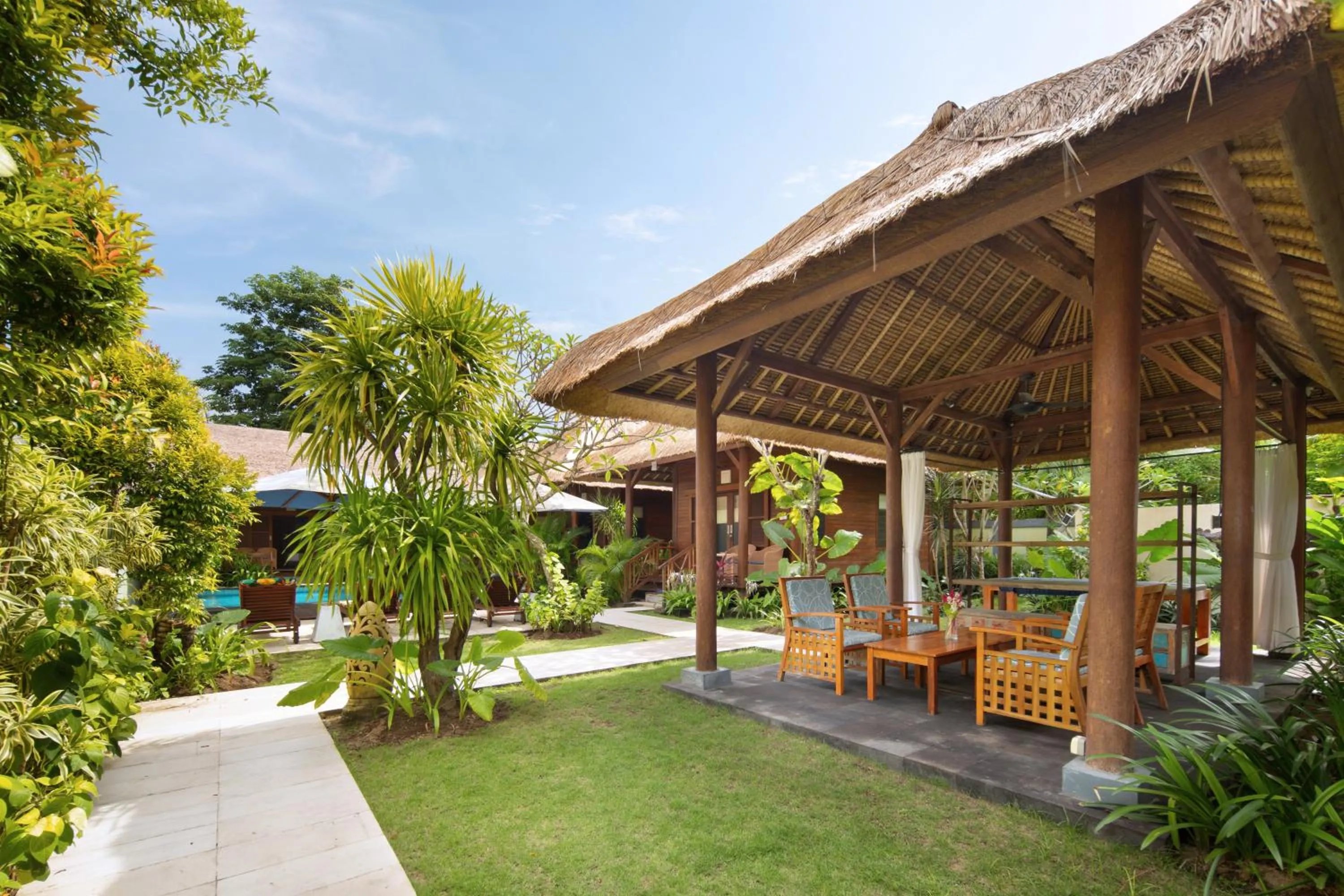 Garden in Gecko Villa & Bungalows