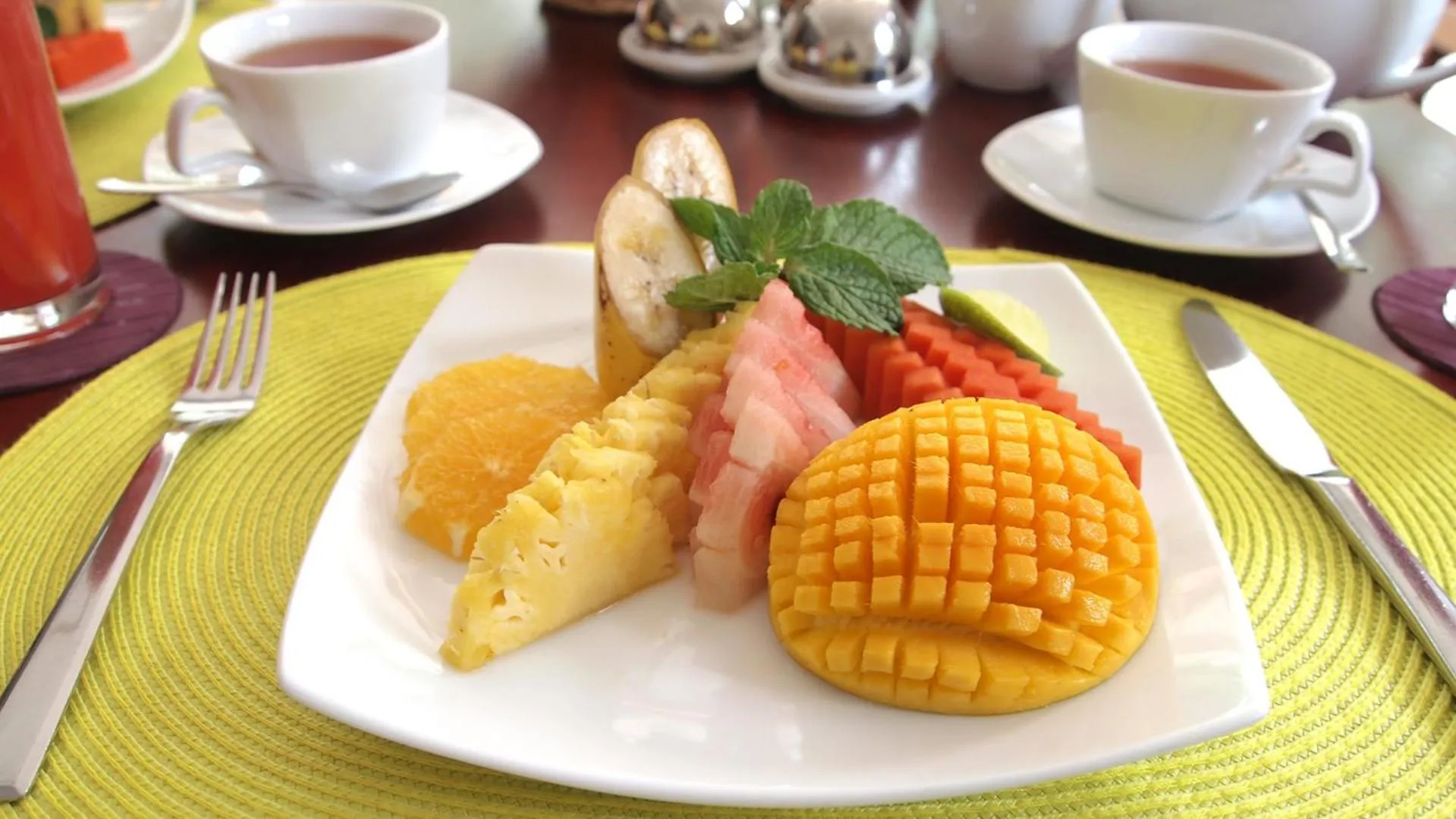 Continental breakfast in Amal Beach Hotel
