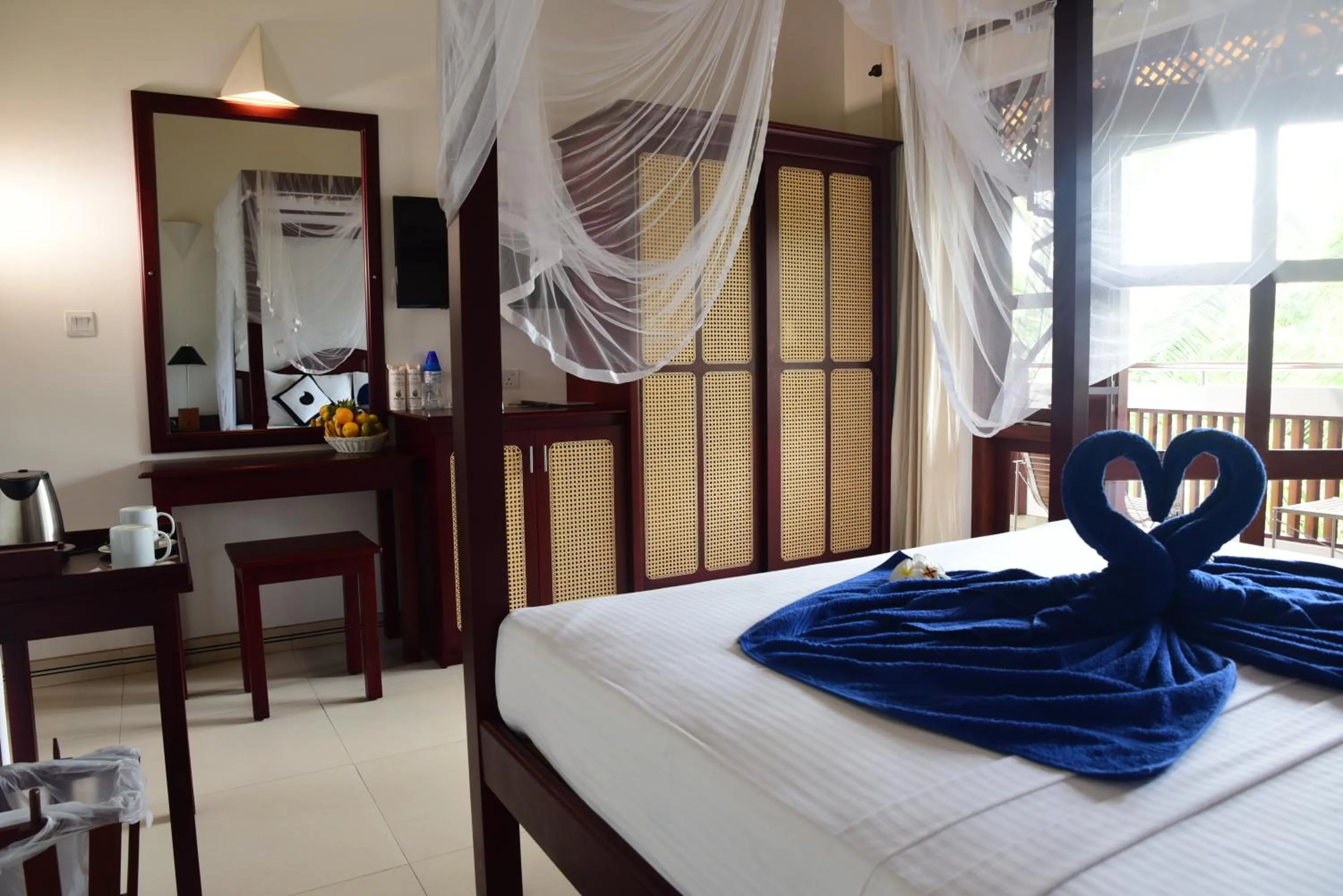 Bed in Amal Beach Hotel