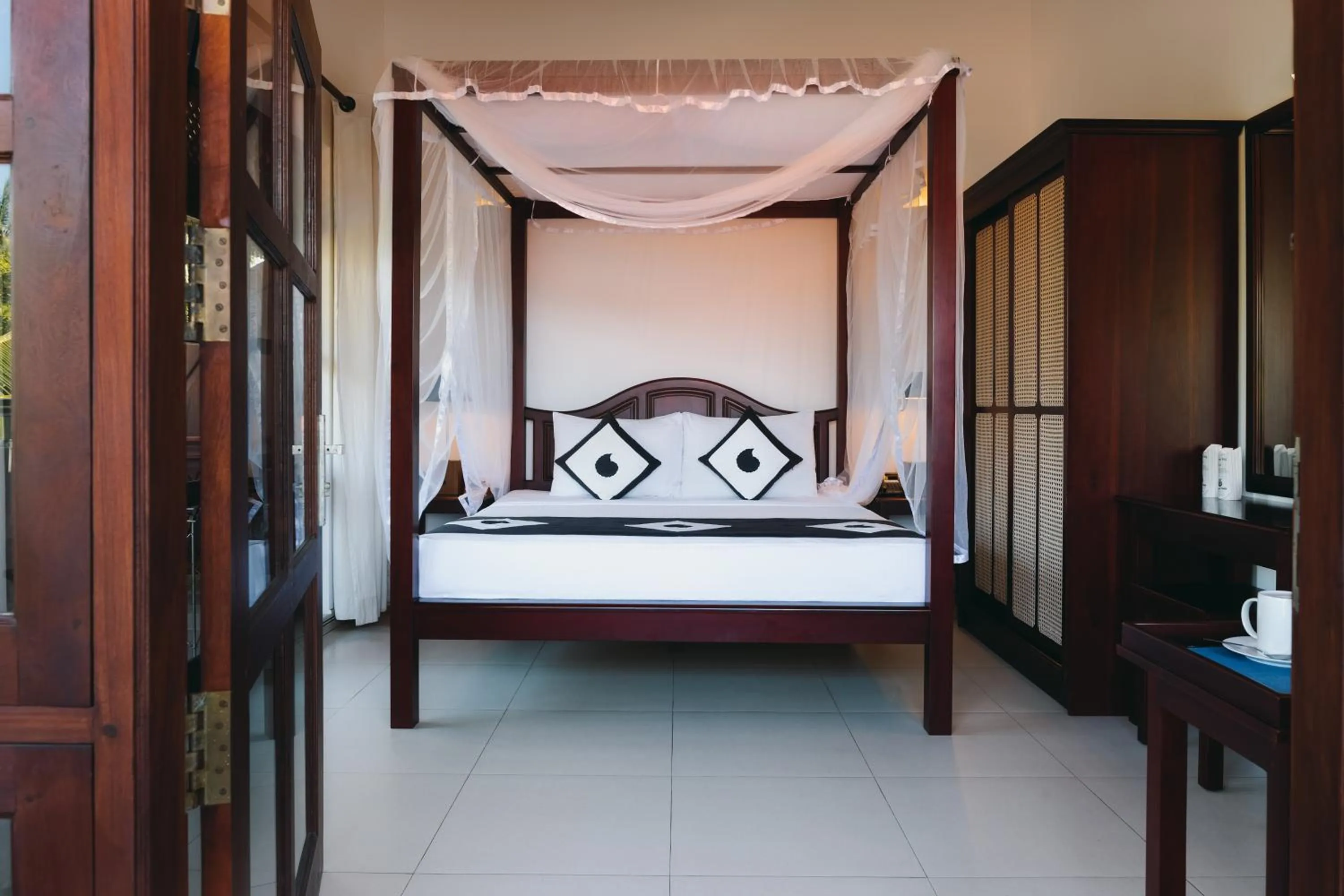 Bed in Amal Beach Hotel