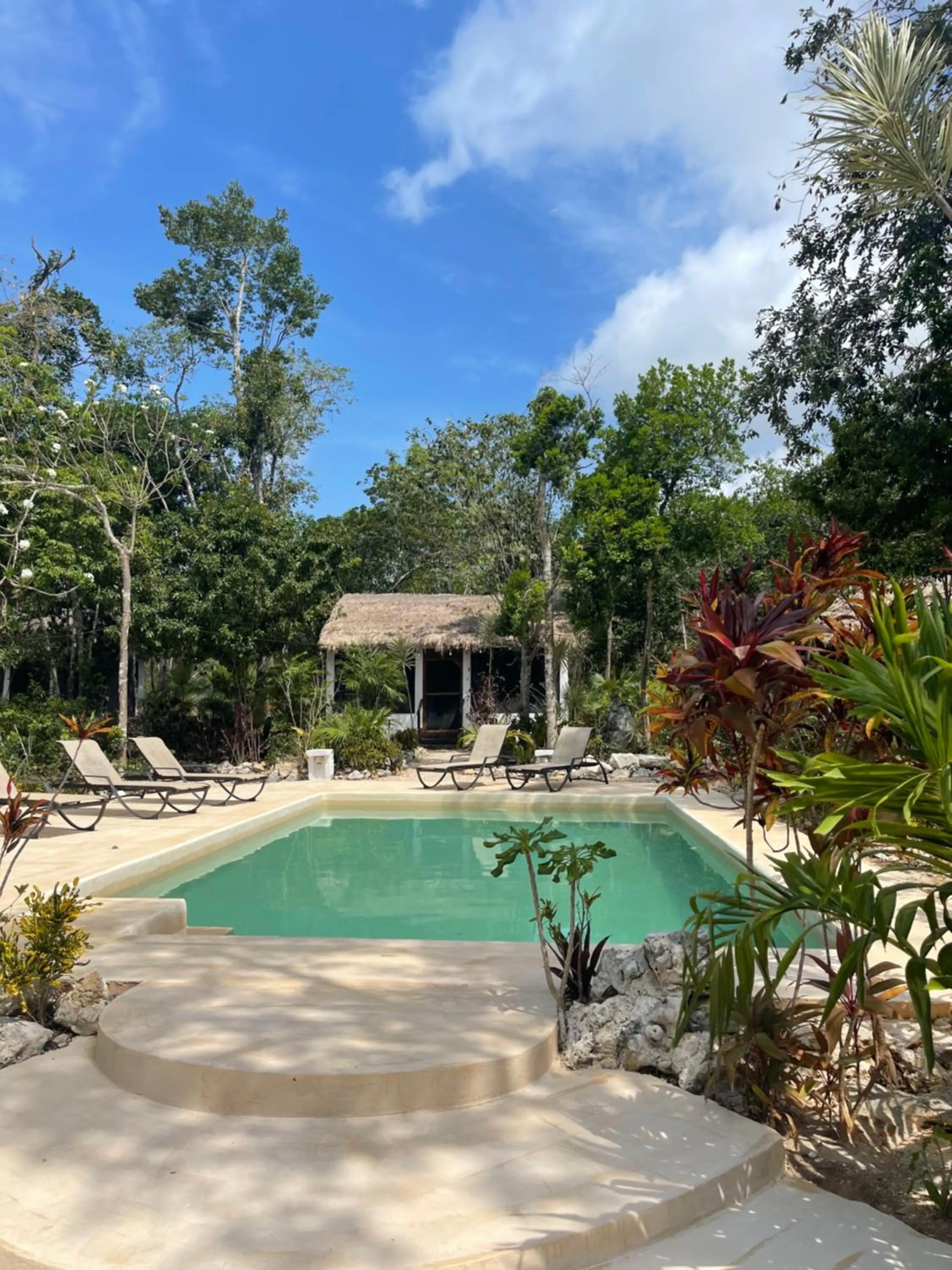 Swimming pool in Maya Eco Village