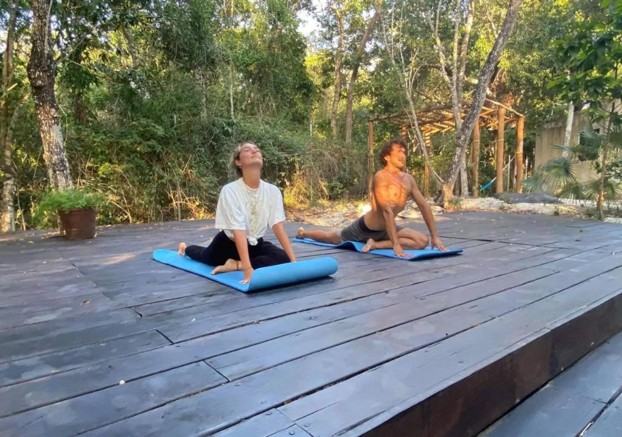 People in Maya Eco Village