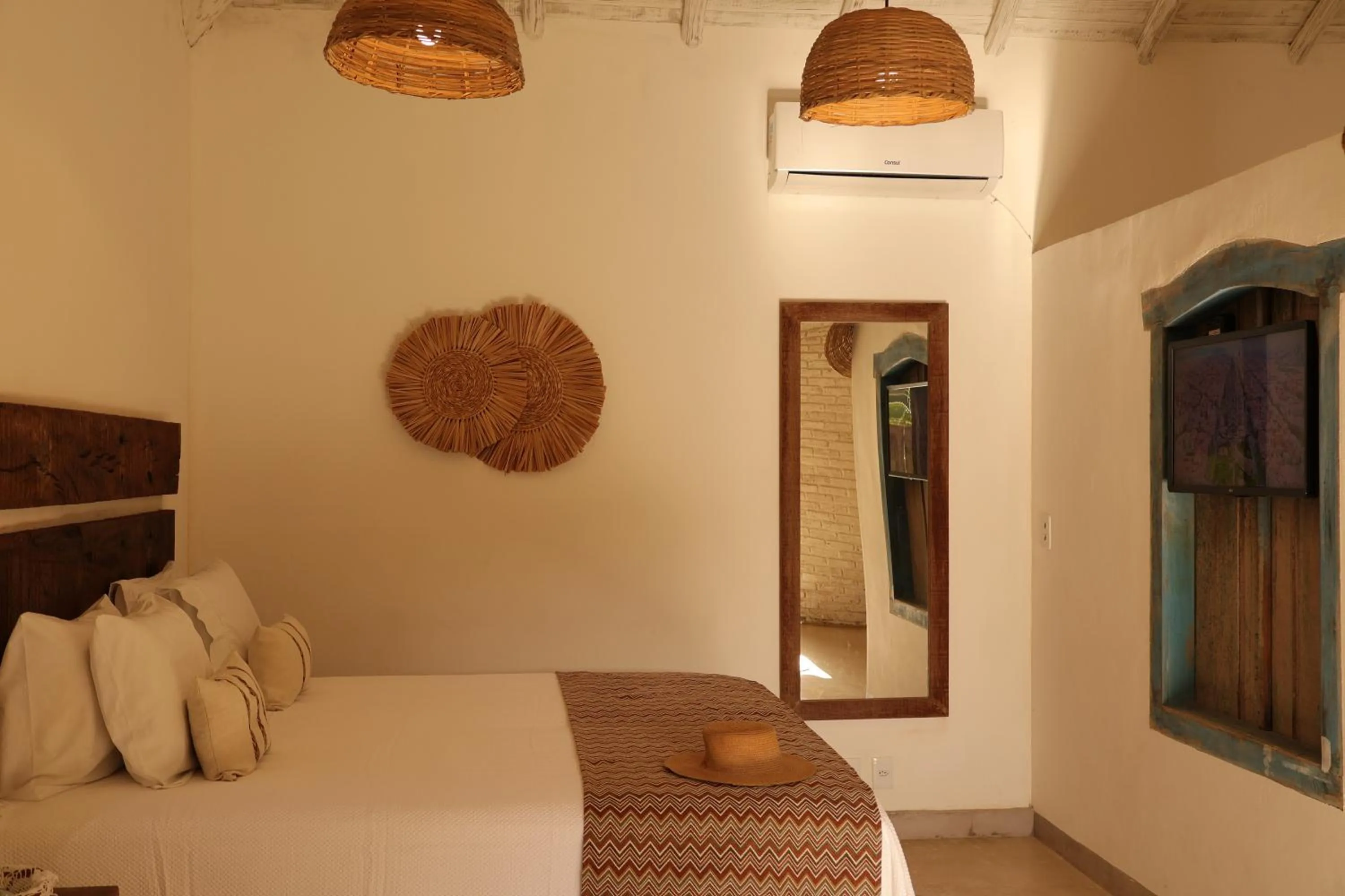 Bed in Villa Prana Trancoso - Vista mar