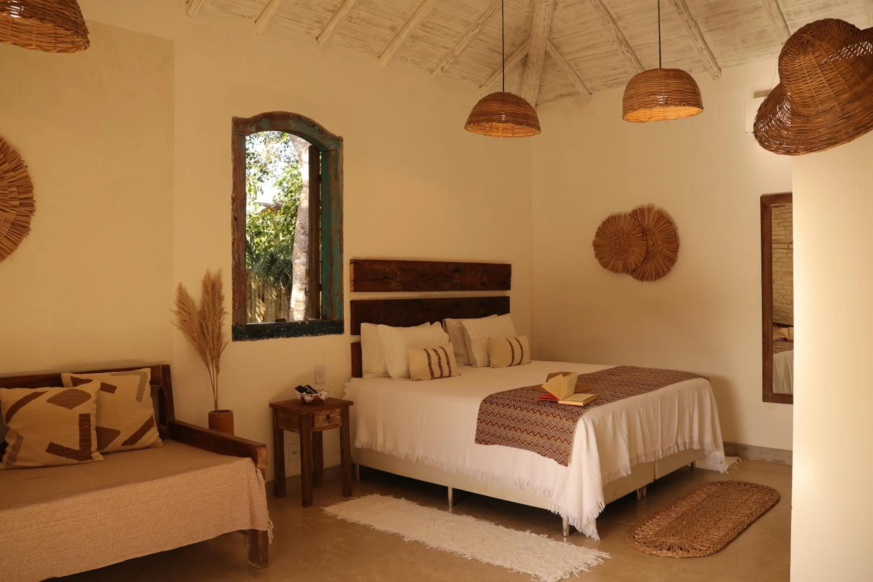 Bed in Villa Prana Trancoso - Vista mar