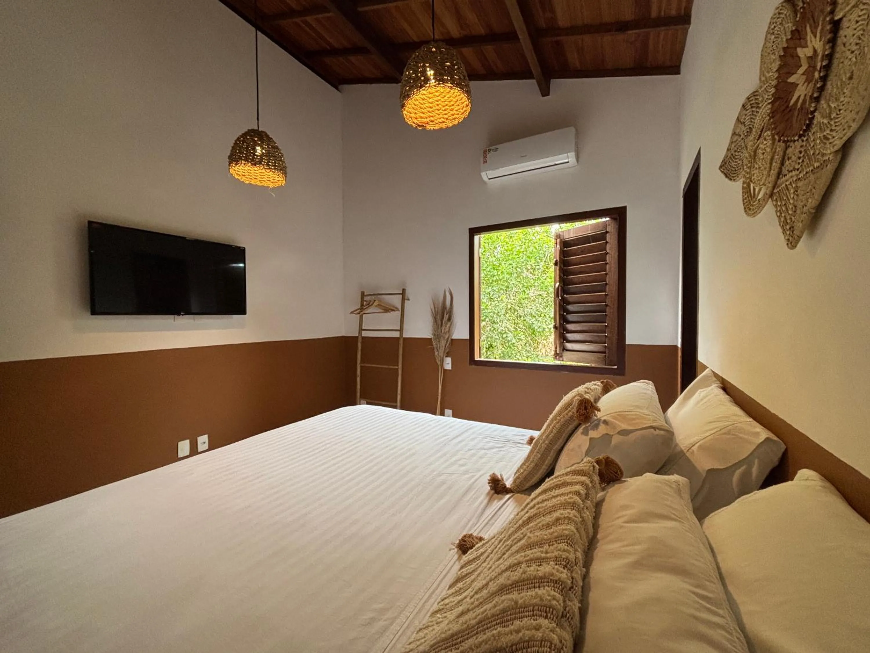 Bed in Villa Prana Trancoso - Vista mar