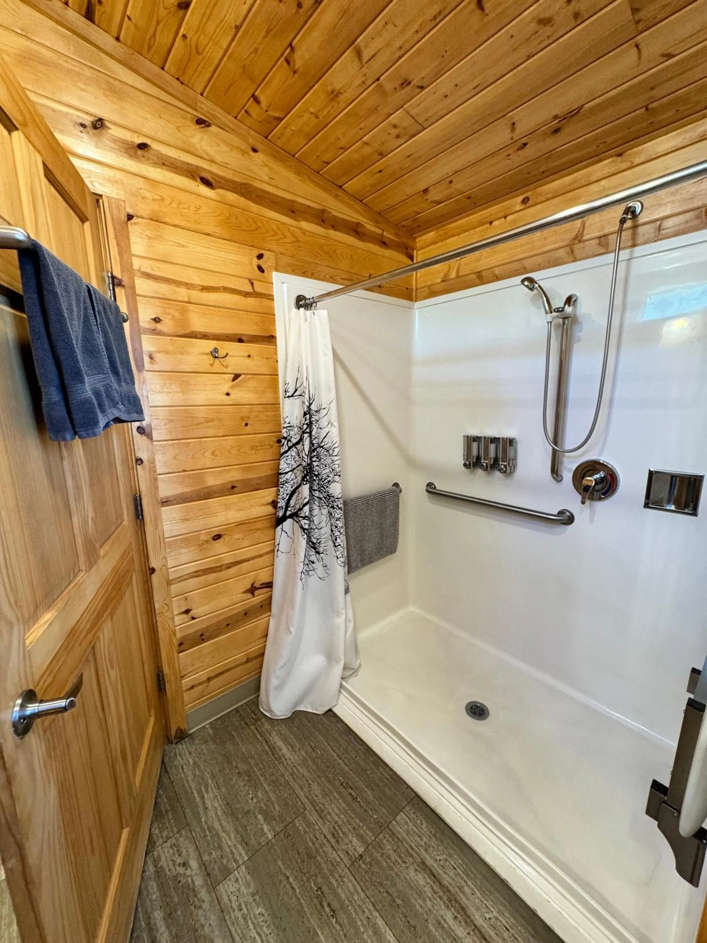 Shower in Sierra Meadows