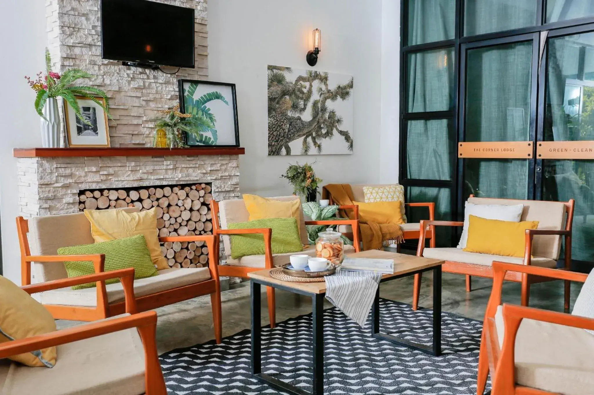 Lobby or reception in The Corner Lodge Lobby or reception in The Corner Lodge