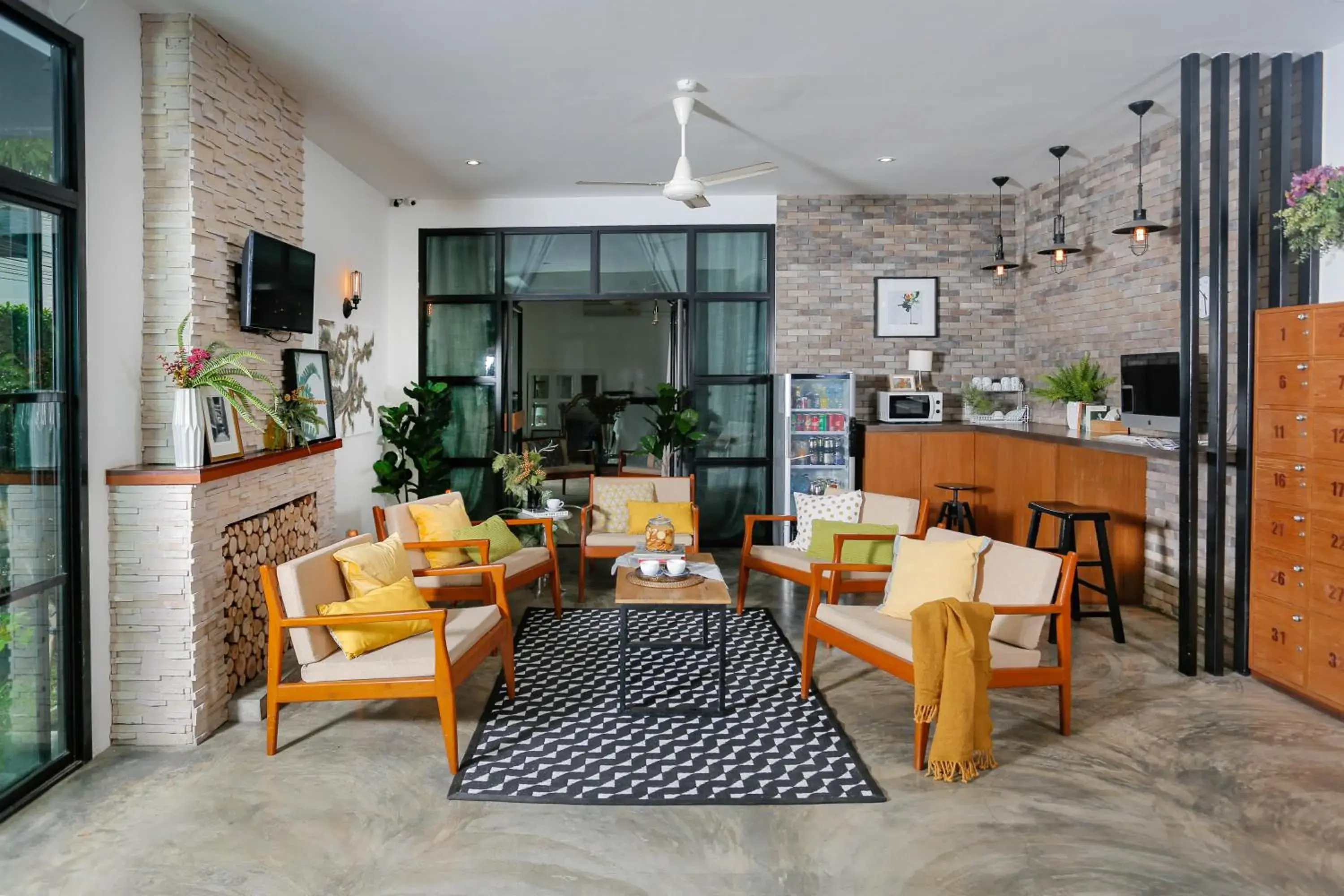 Lobby or reception in The Corner Lodge Lobby or reception in The Corner Lodge