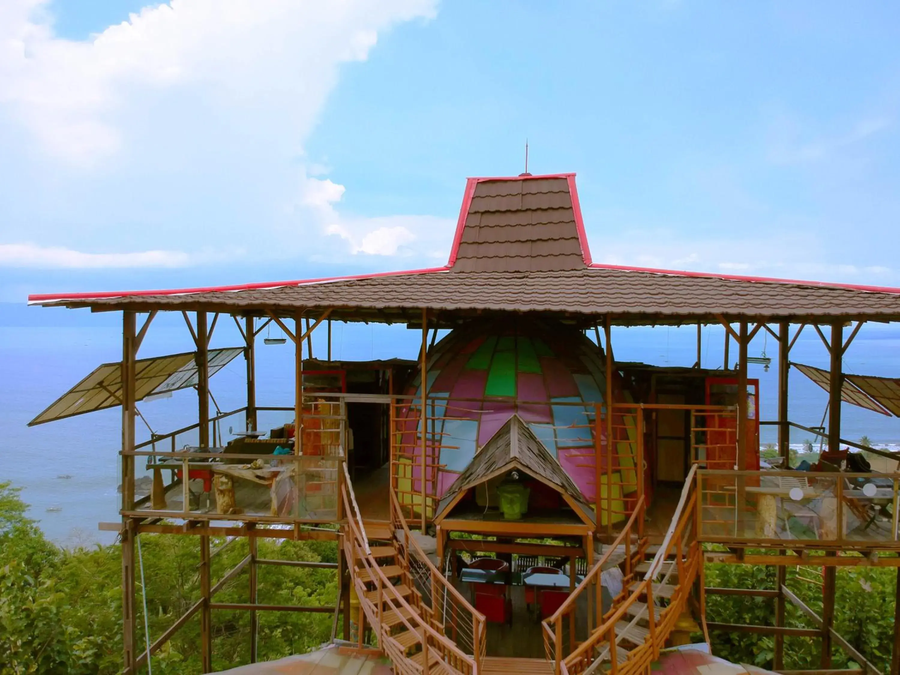 Bird's eye view in Karang Aji Beach Villa Bird's eye view in Karang Aji Beach Villa