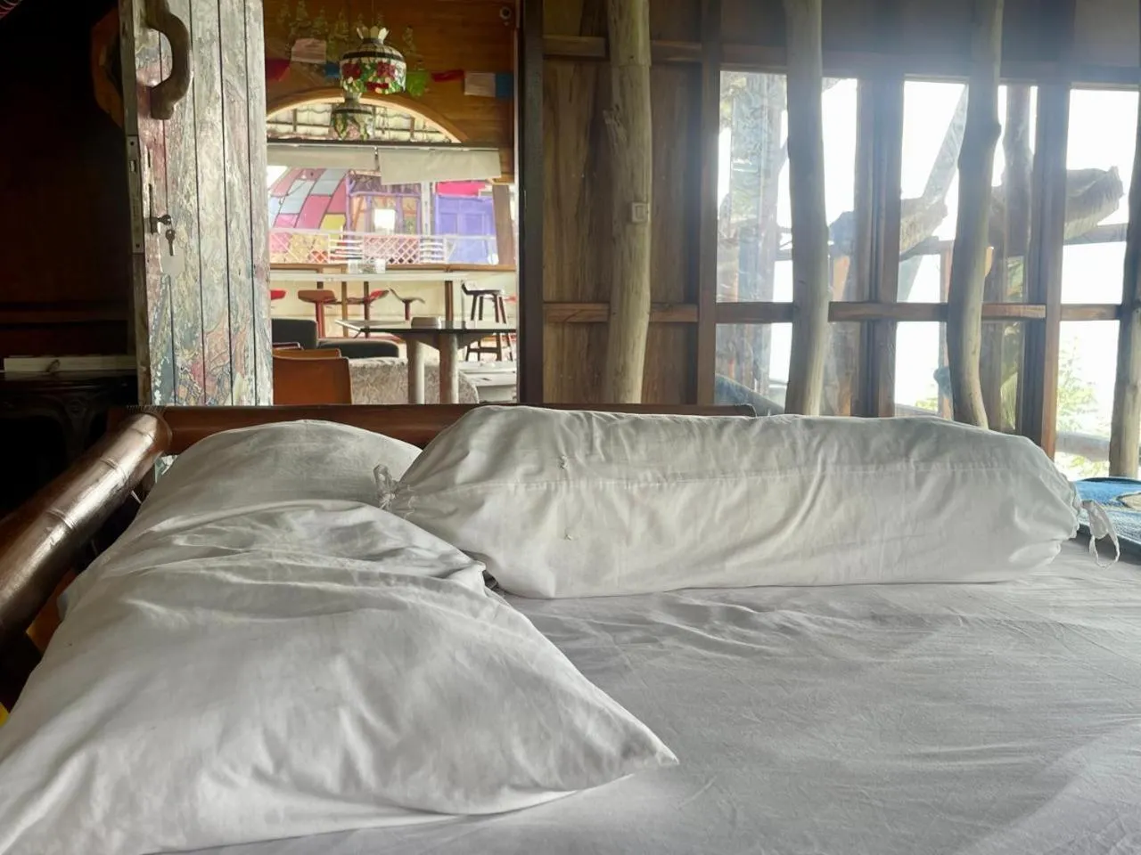 Bed in Karang Aji Beach Villa