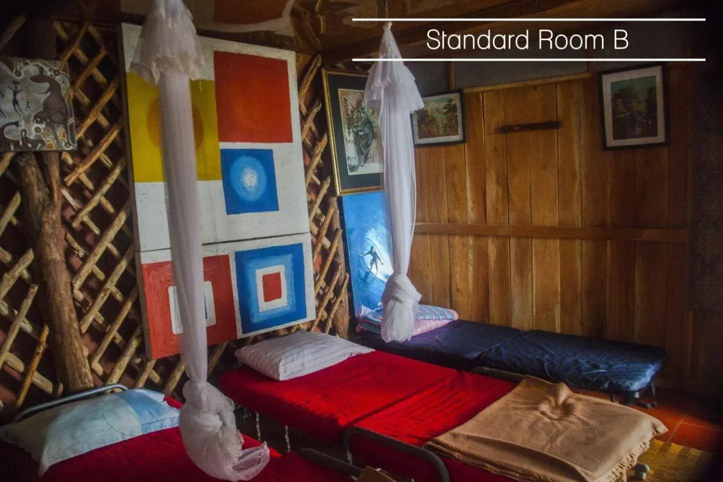 Bed in Karang Aji Beach Villa Bed in Karang Aji Beach Villa