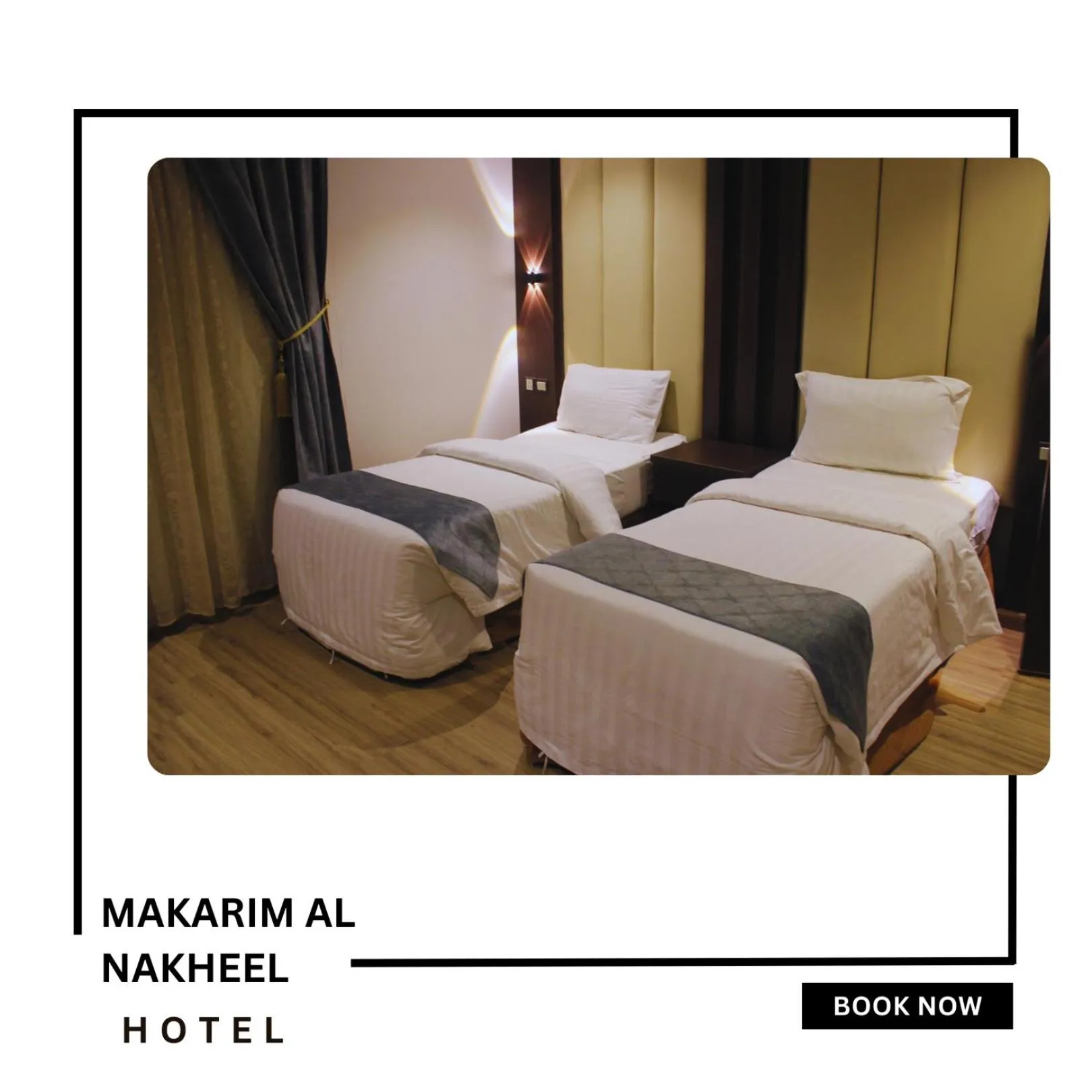 Bed in Makarim Palm Hotel