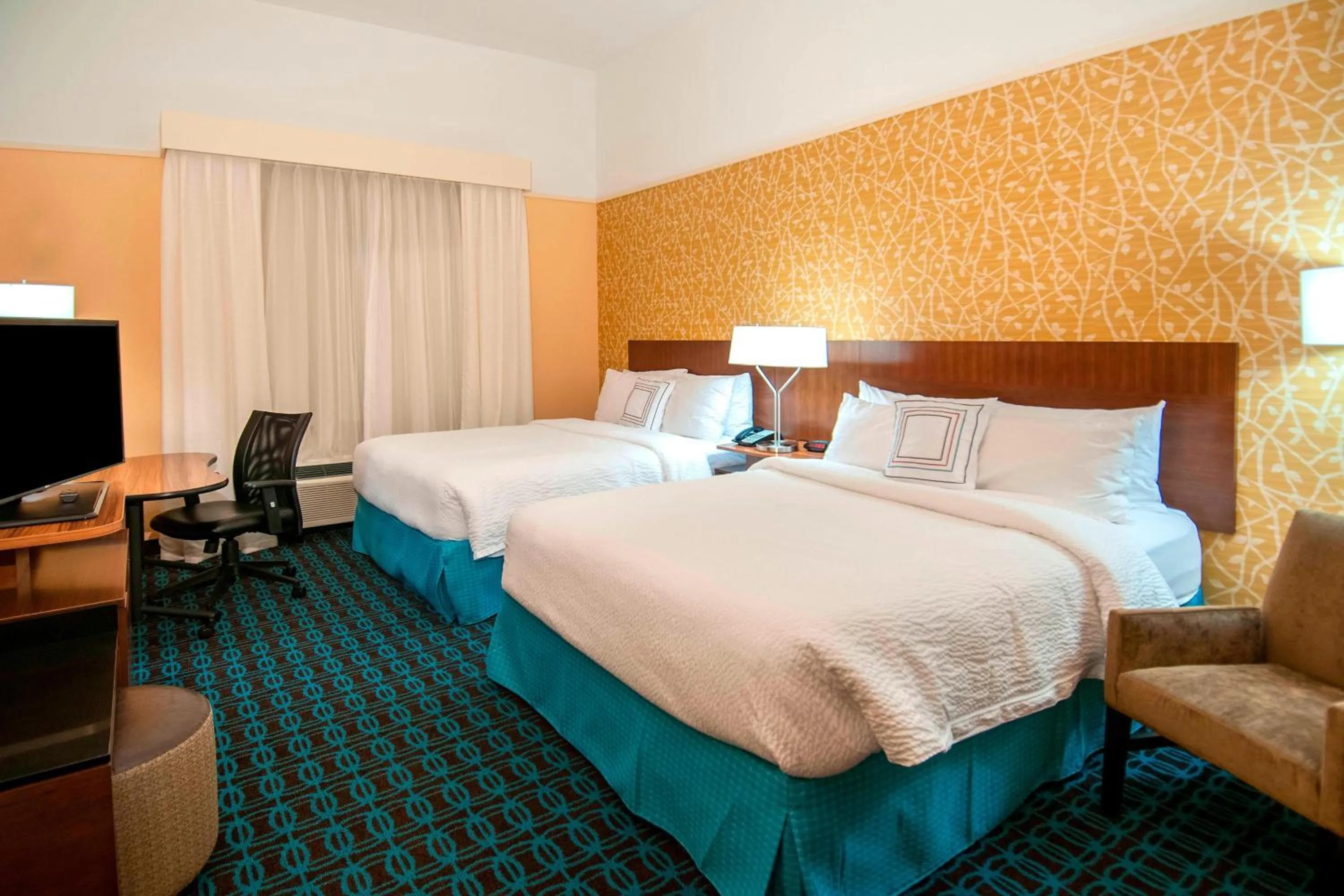 Photo of the whole room, Bed in Fairfield Inn & Suites by Marriott San Antonio Brooks City Base
