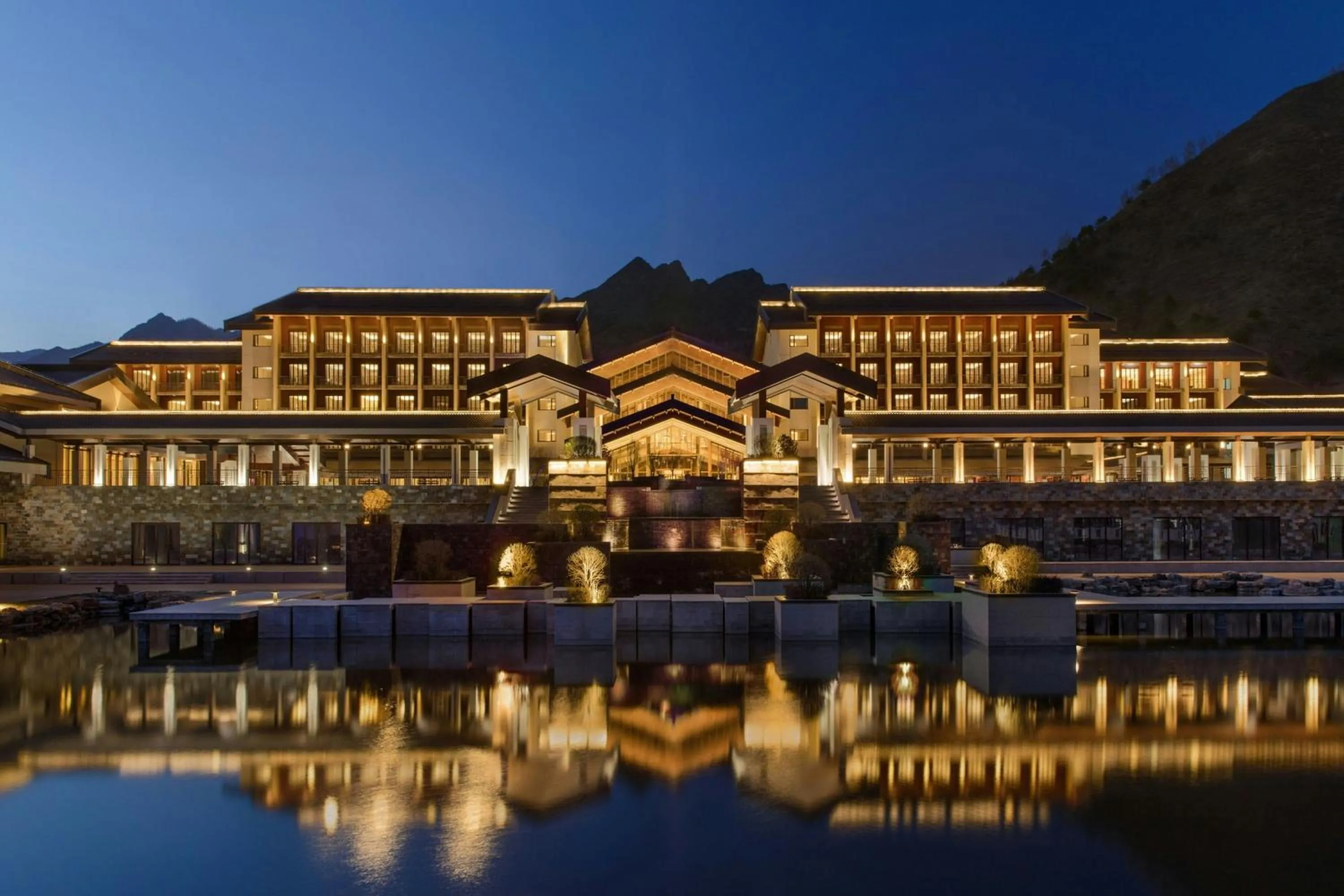 Property building in Wutai Mountain Marriott Hotel