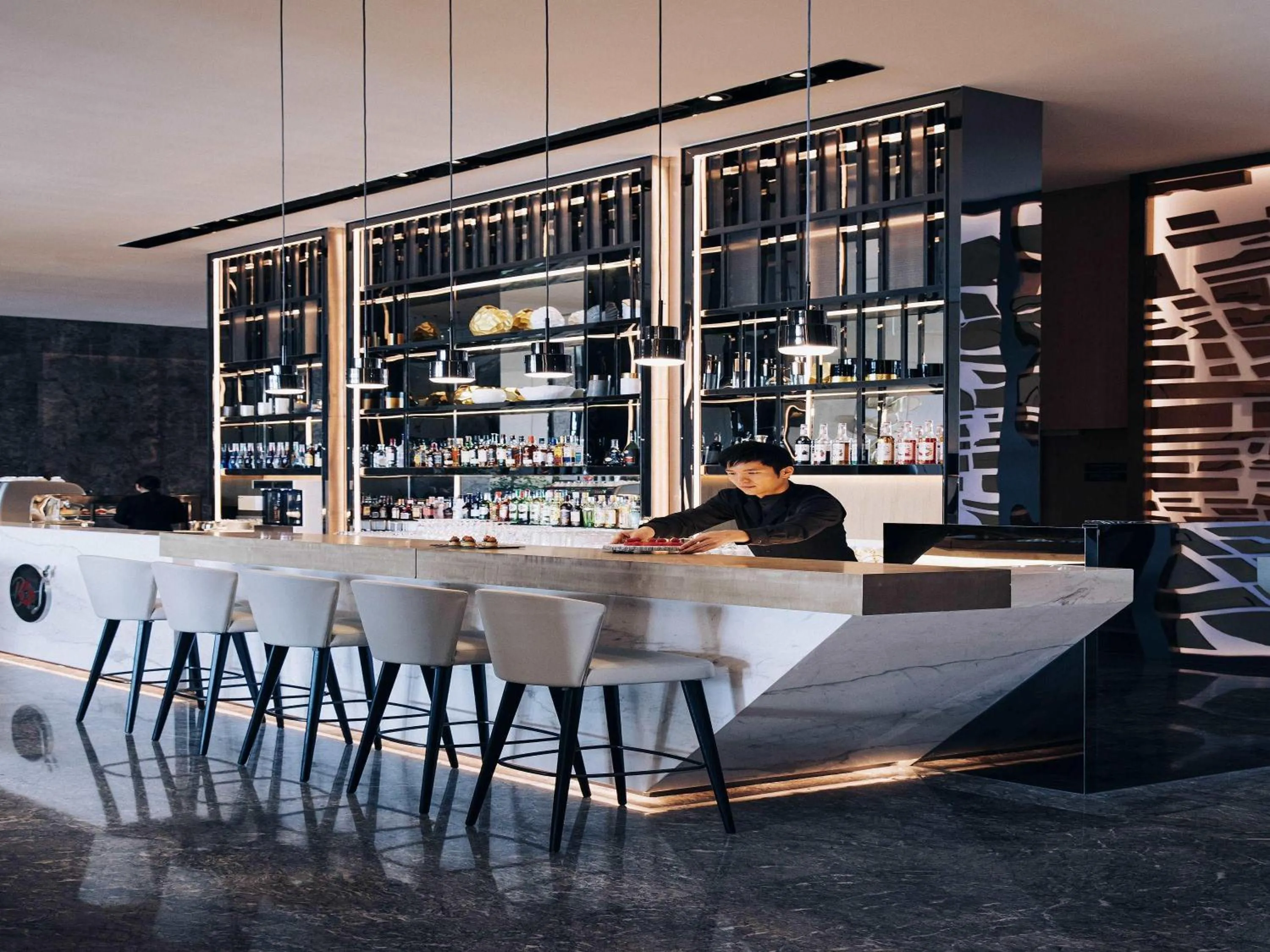 Lounge or bar in Pullman Miri Waterfront