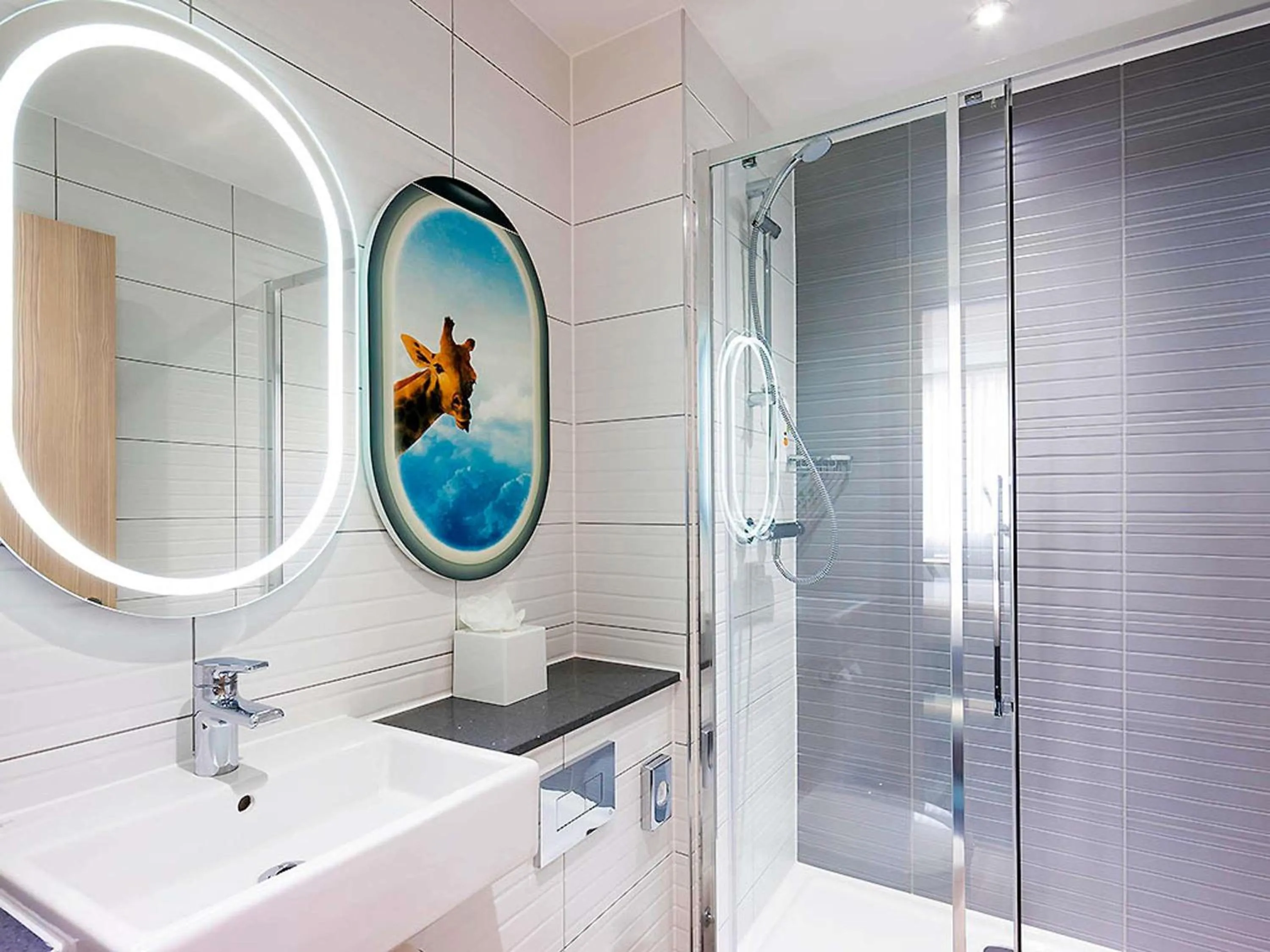 Bedroom in ibis Styles London Heathrow Airport