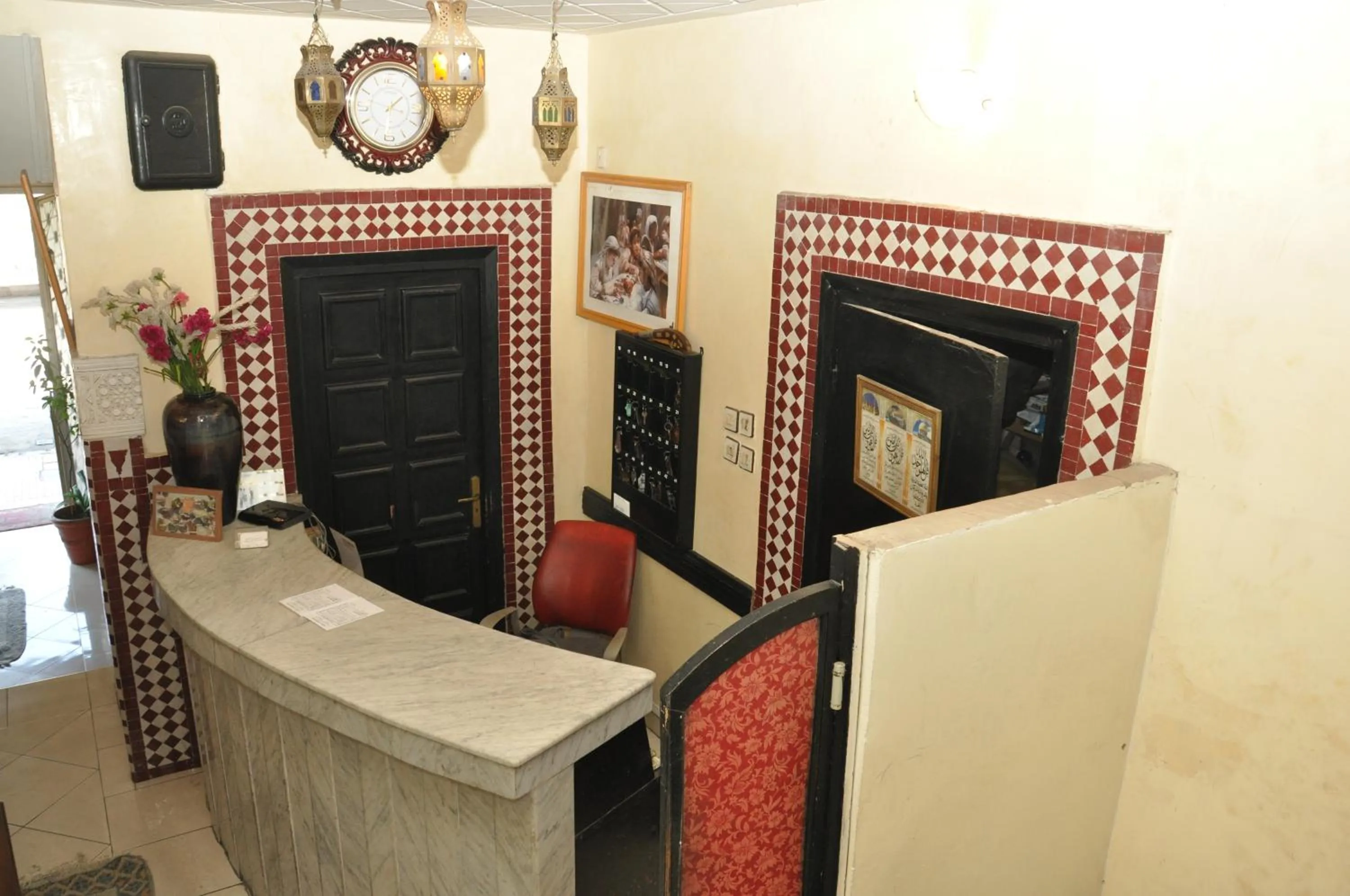 Lobby or reception in Hotel Boustane