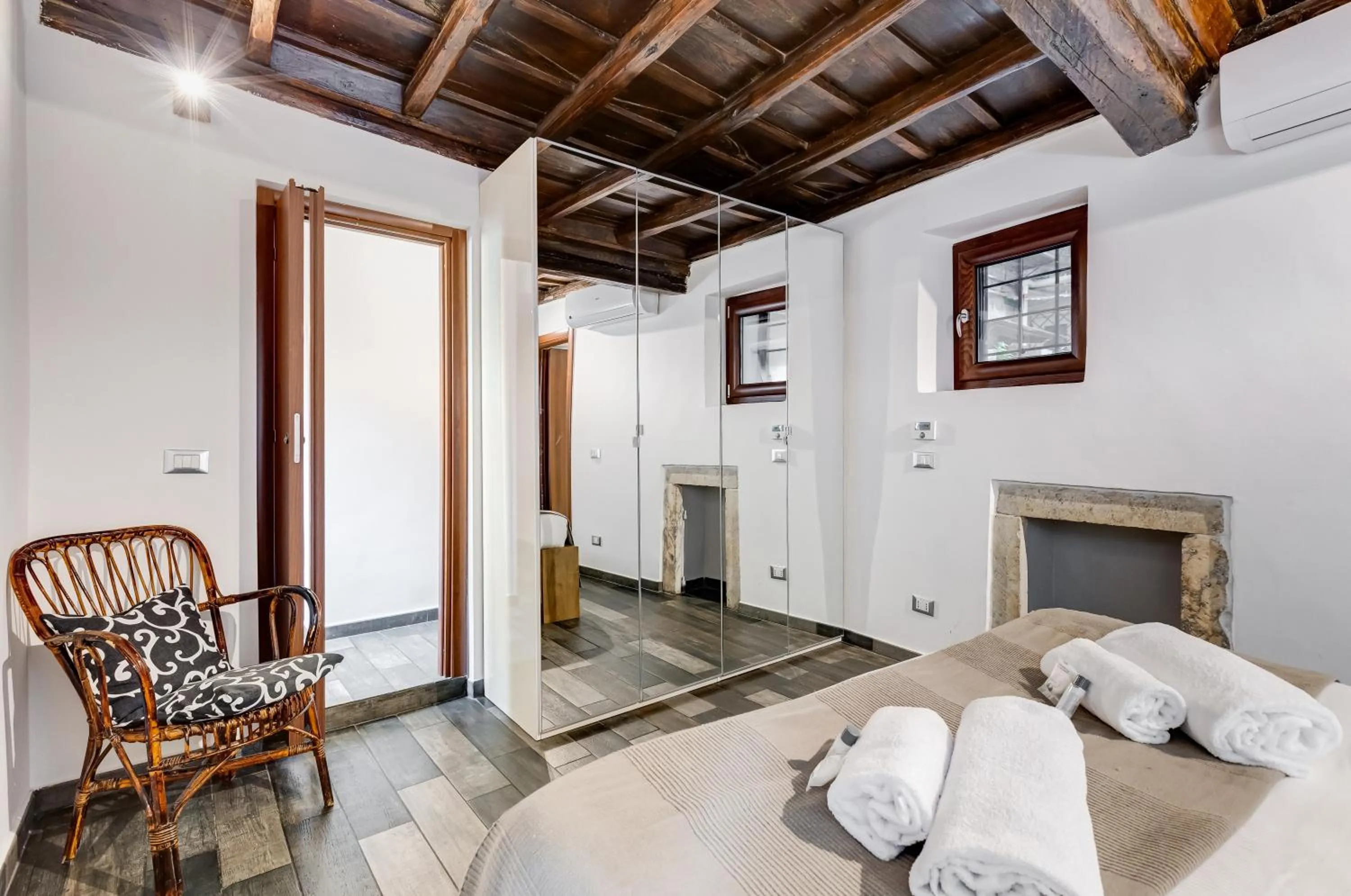 Bed in Chiavari Apartment