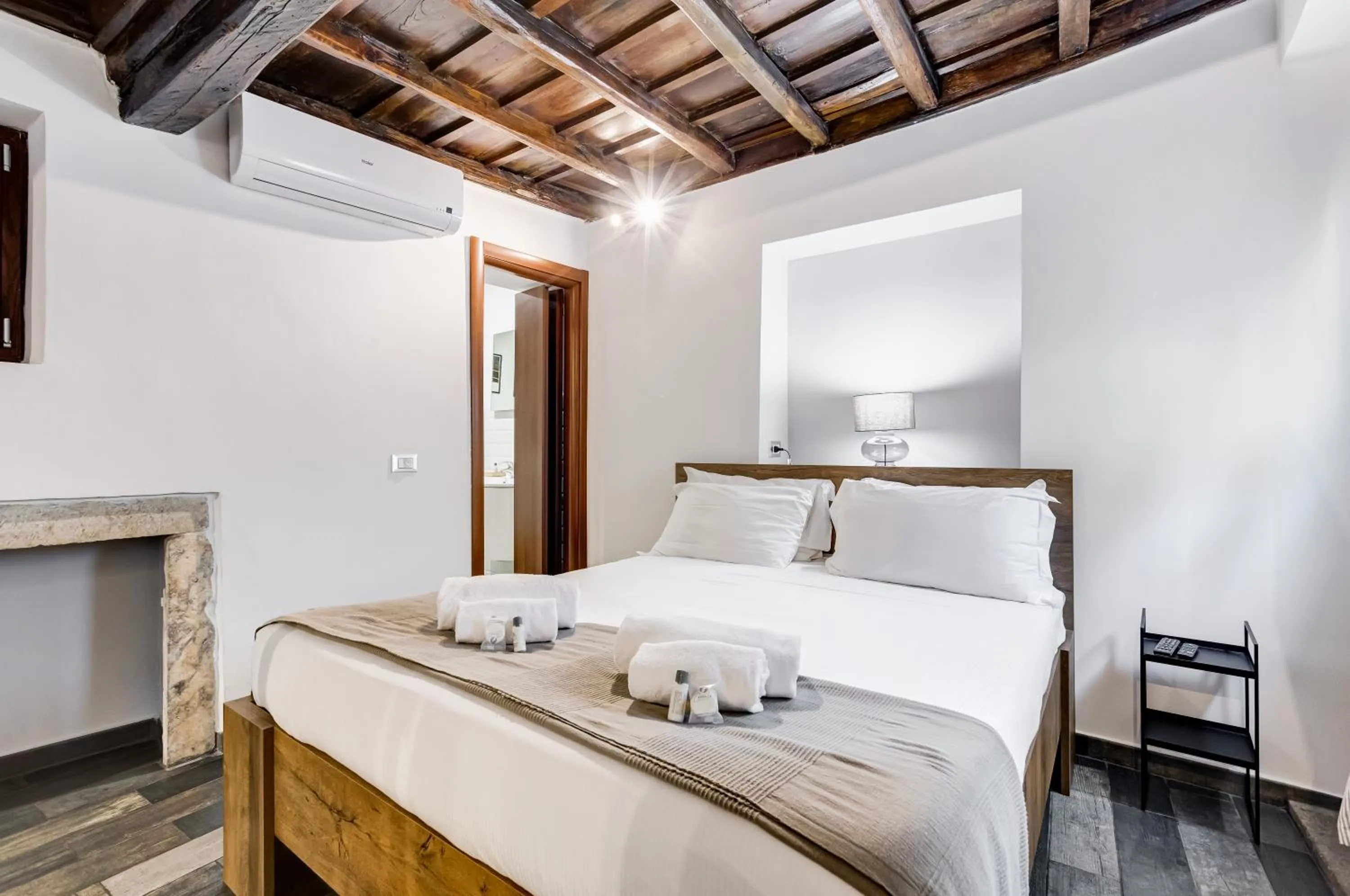 Bed in Chiavari Apartment