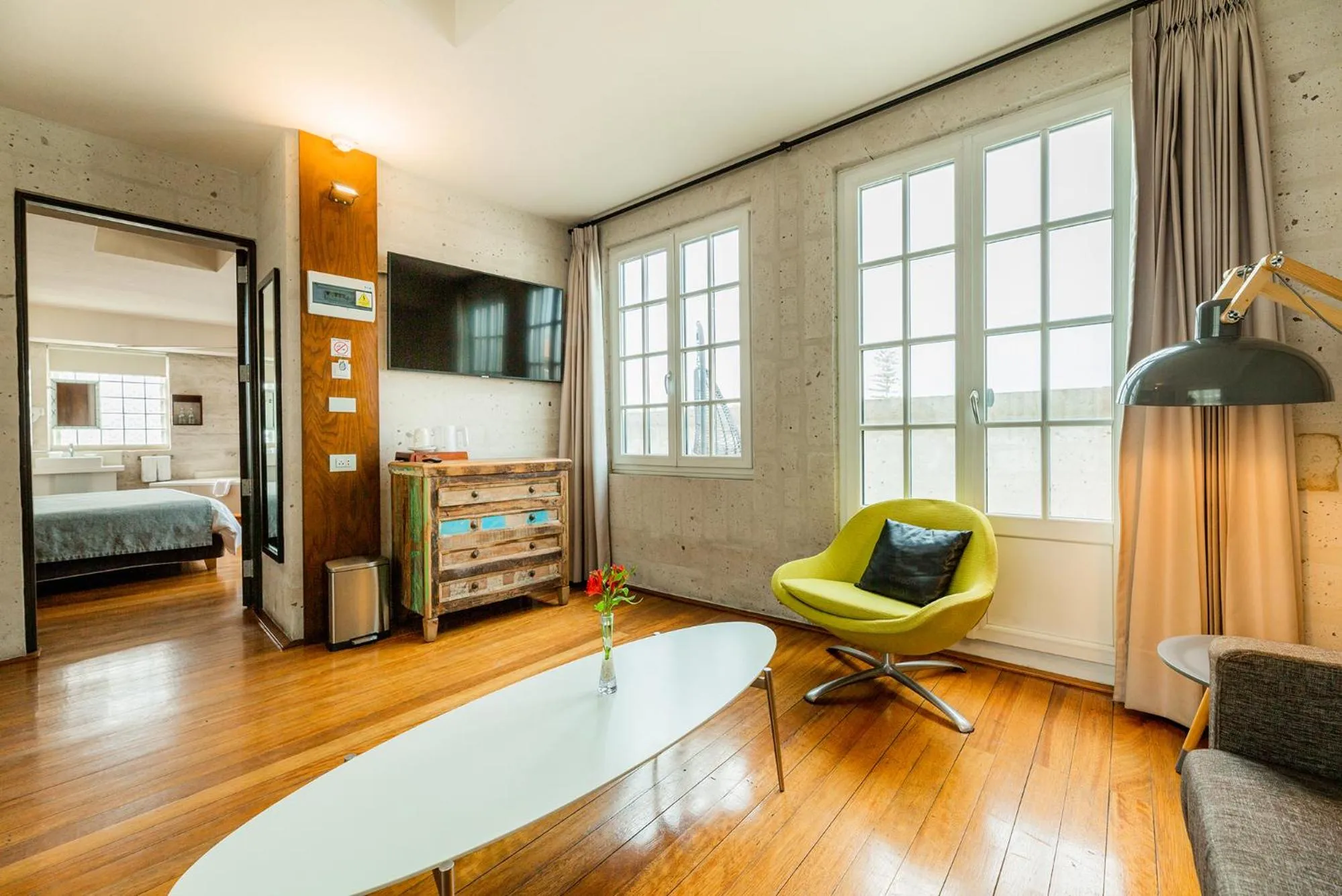 Living room, Bed in Palla Boutique Hotel