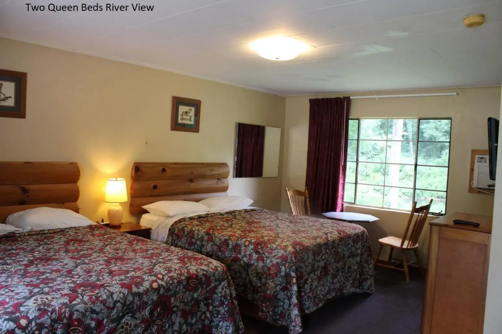 Room with Two Queen Beds - River View in Two Rivers Lodge Room with Two Queen Beds - River View in Two Rivers Lodge