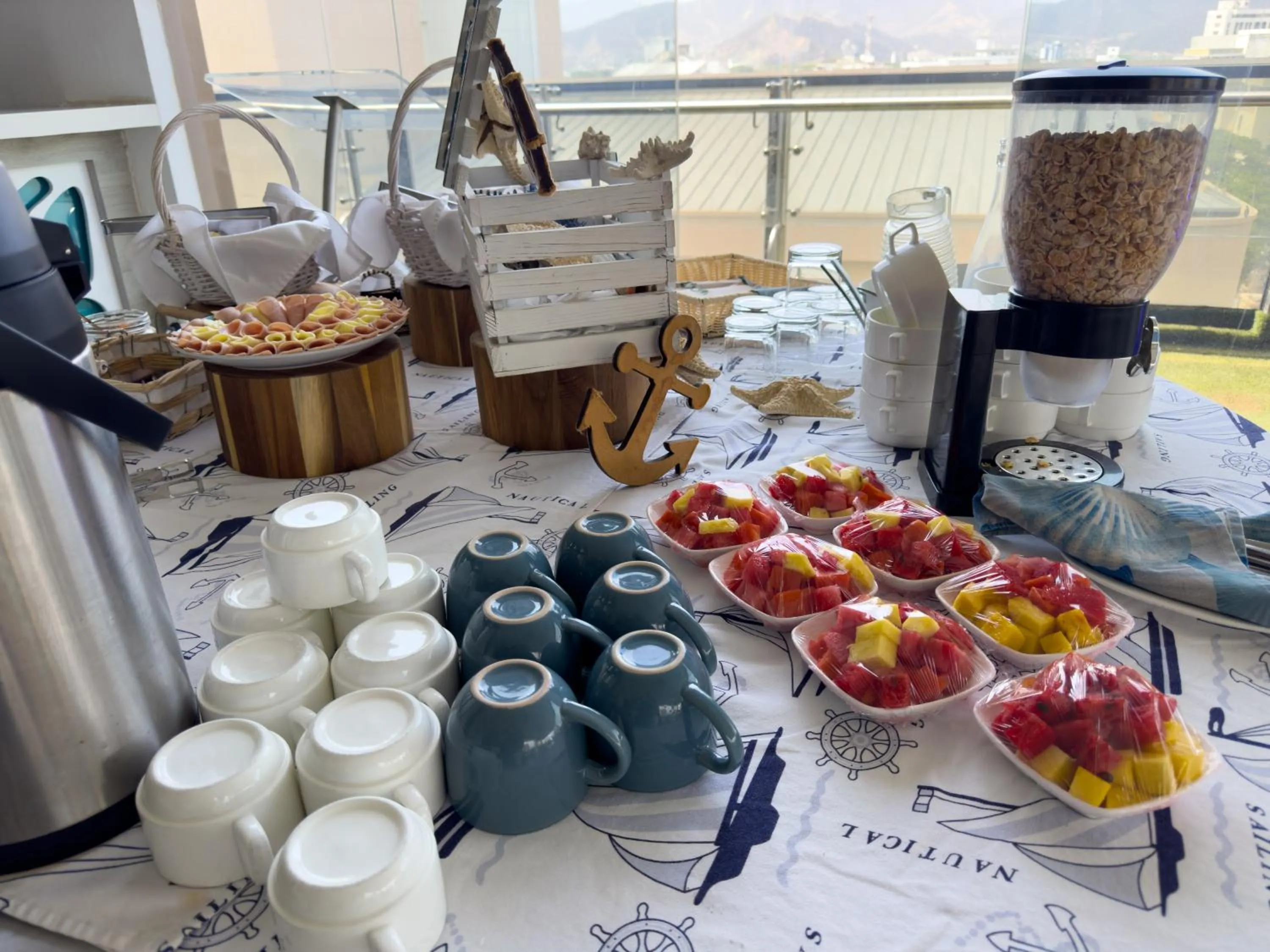 Buffet breakfast in Hotel Catedral Plaza