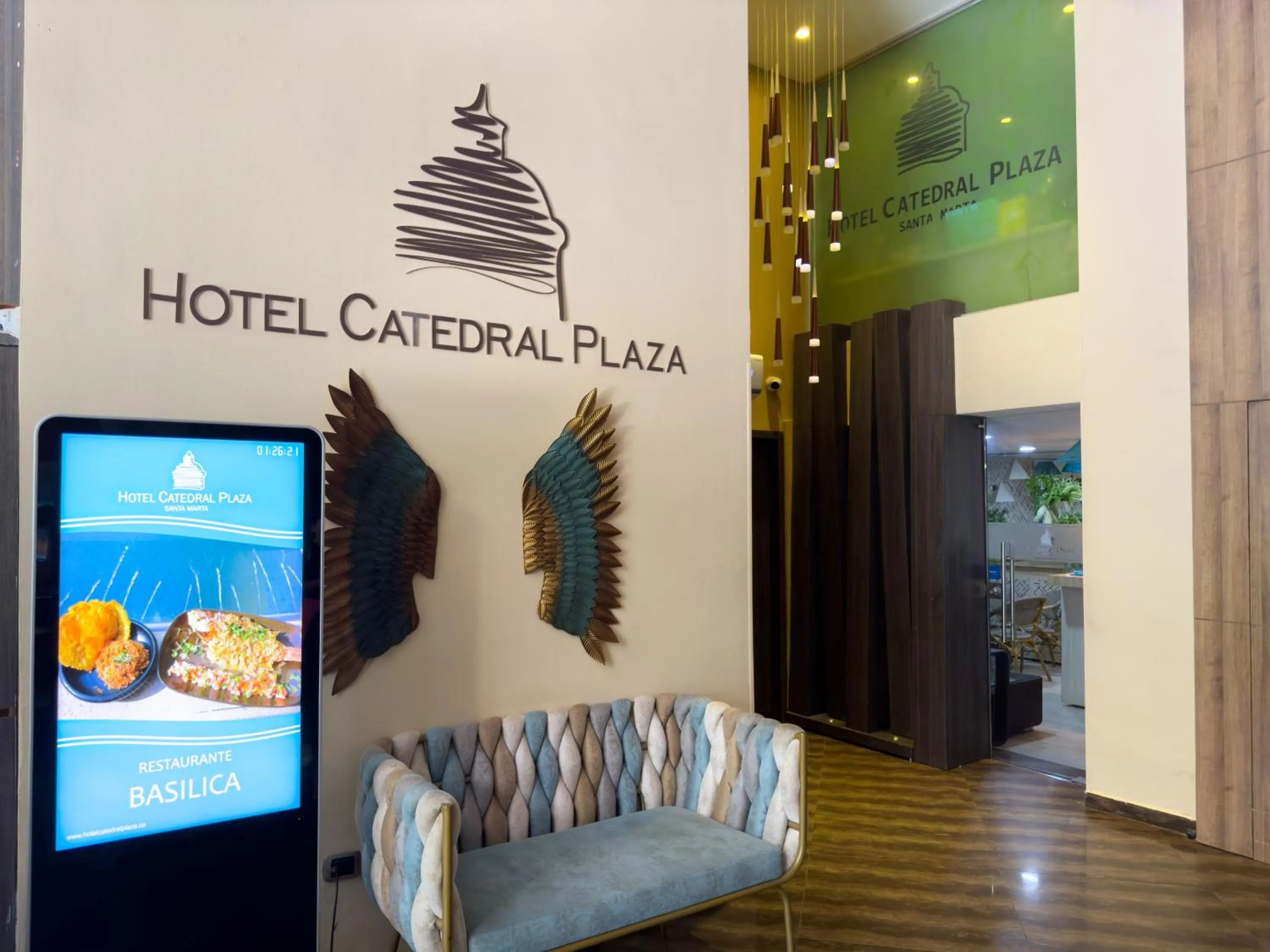 Property logo or sign in Hotel Catedral Plaza