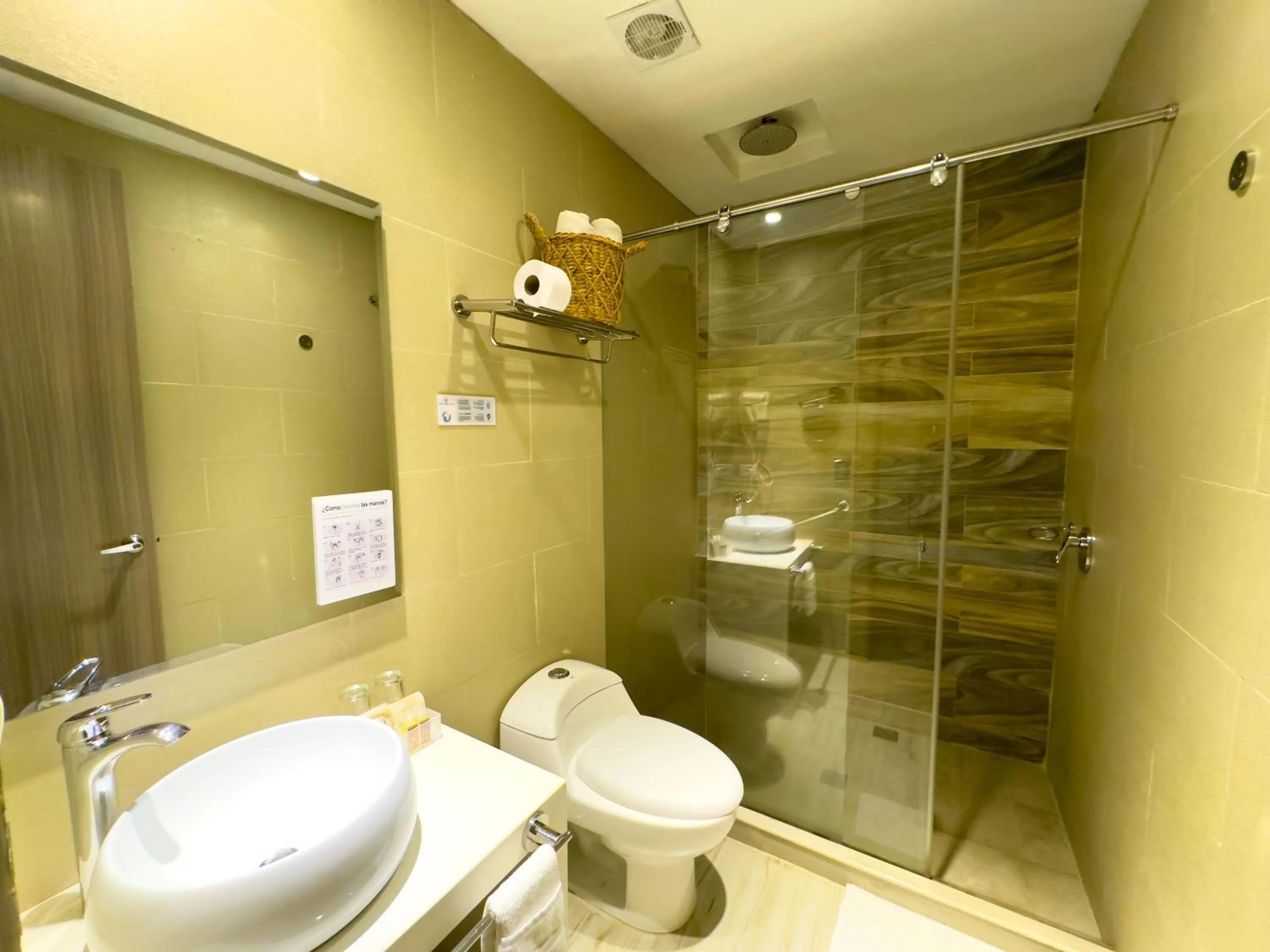 Toilet in Hotel Catedral Plaza