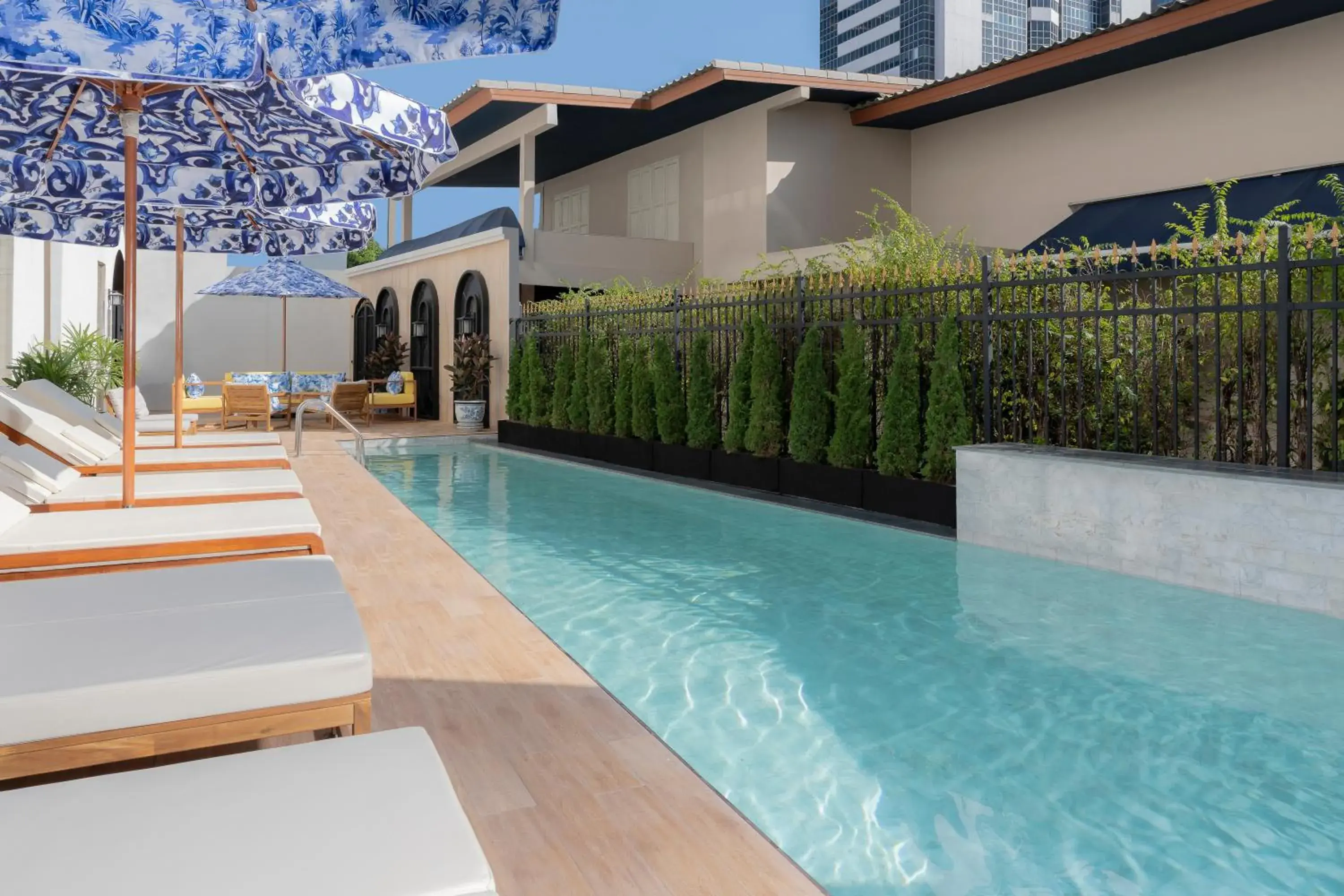 Pool view in Metropole, Bangkok, a Tribute Portfolio Hotel Pool view in Metropole, Bangkok, a Tribute Portfolio Hotel