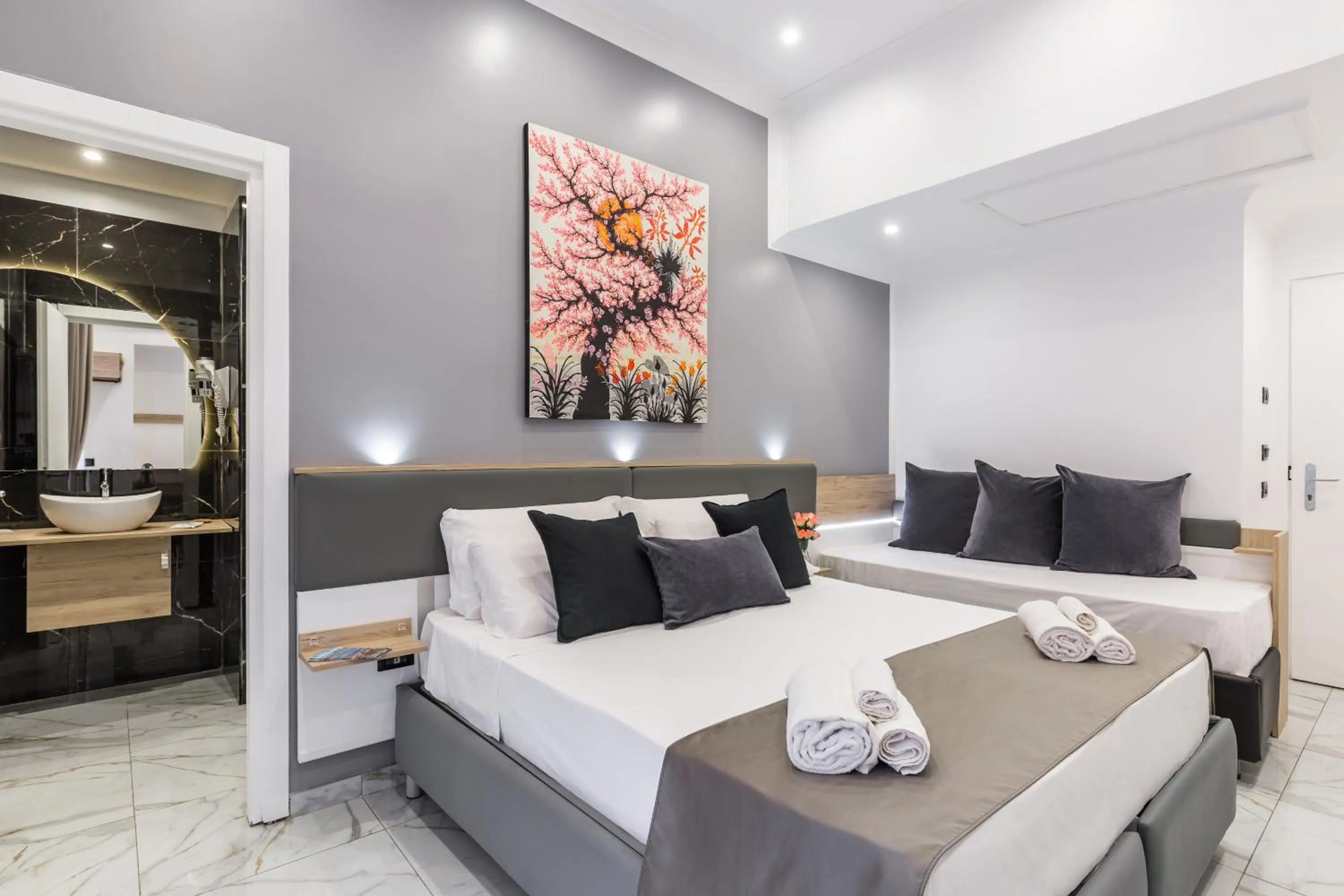 Bed in Hotel Sant'Angelo Palace