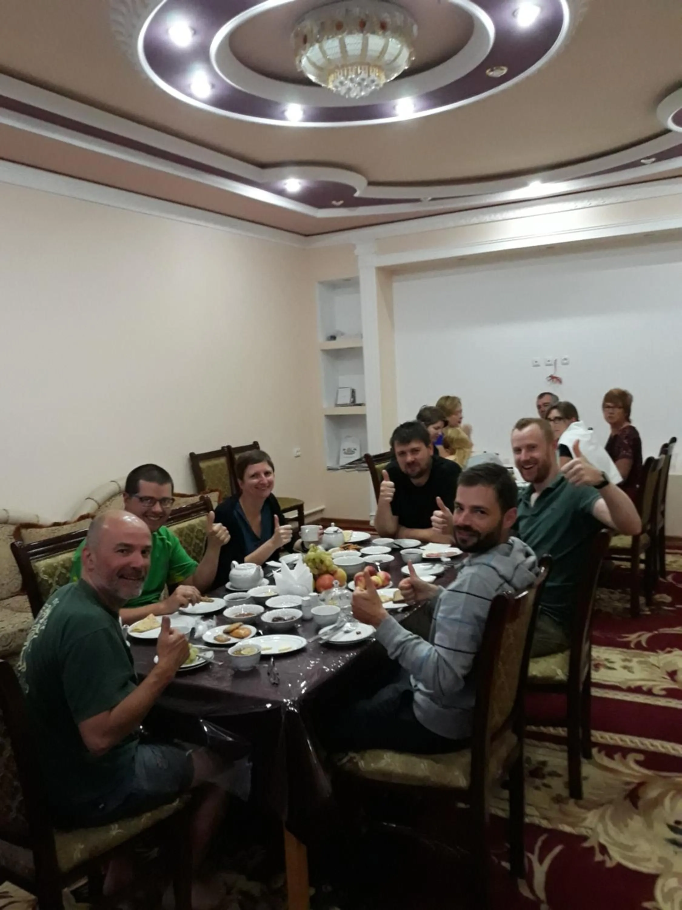 group of guests in Guest House Orzu