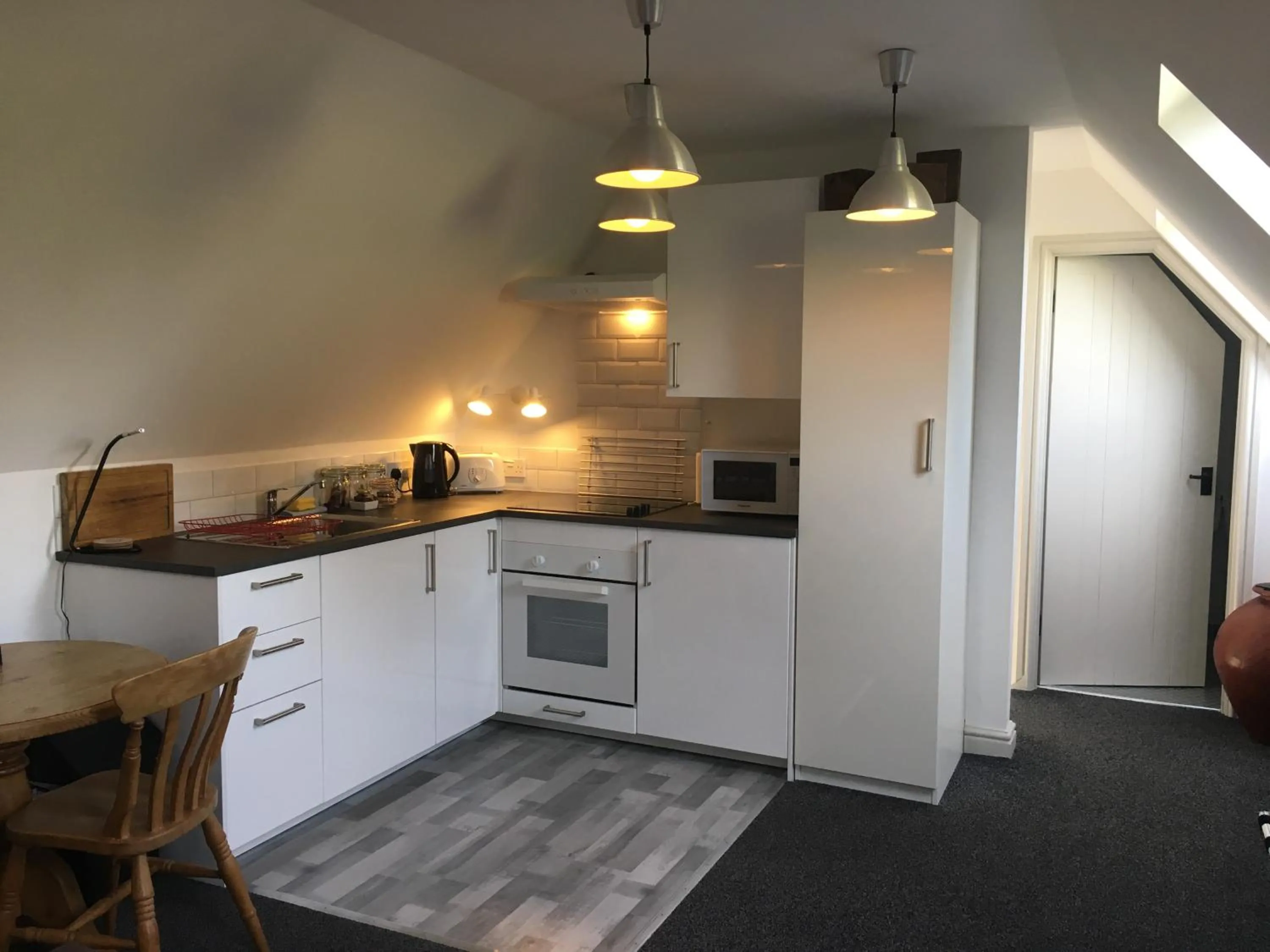 Kitchen or kitchenette in The Steppes Holiday Cottages