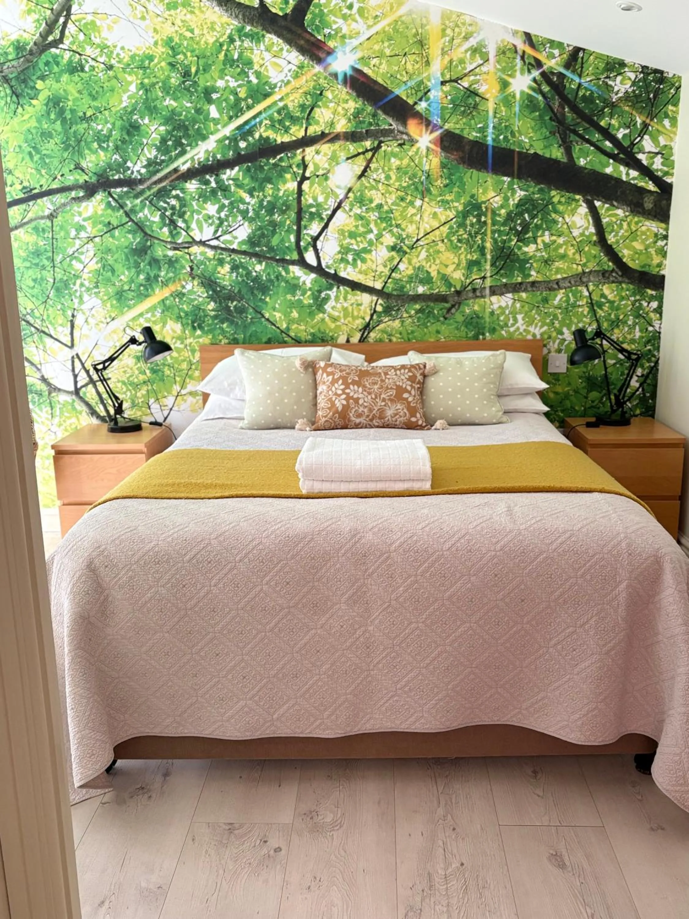 Bed in The Steppes Holiday Cottages