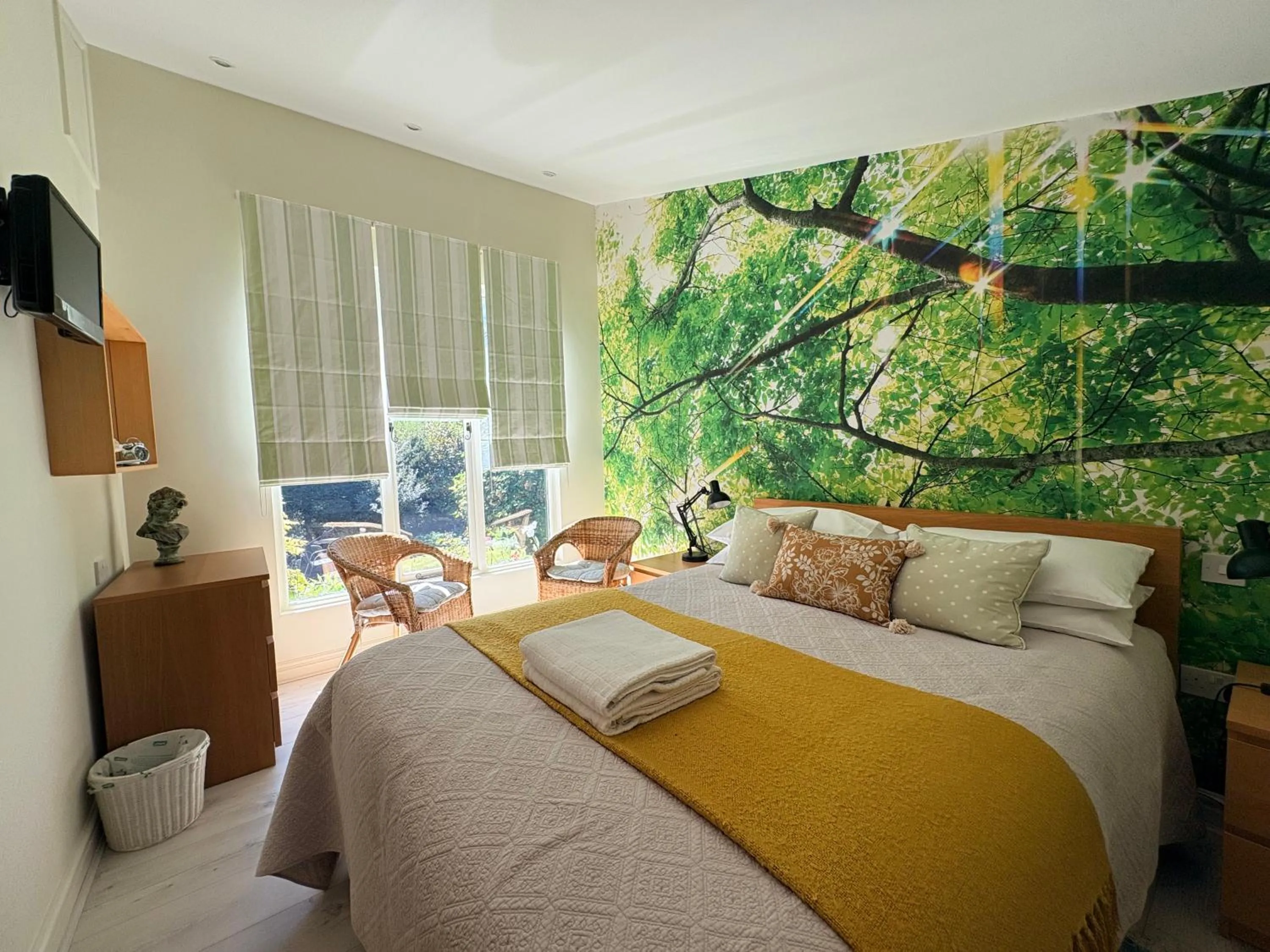 Bed in The Steppes Holiday Cottages